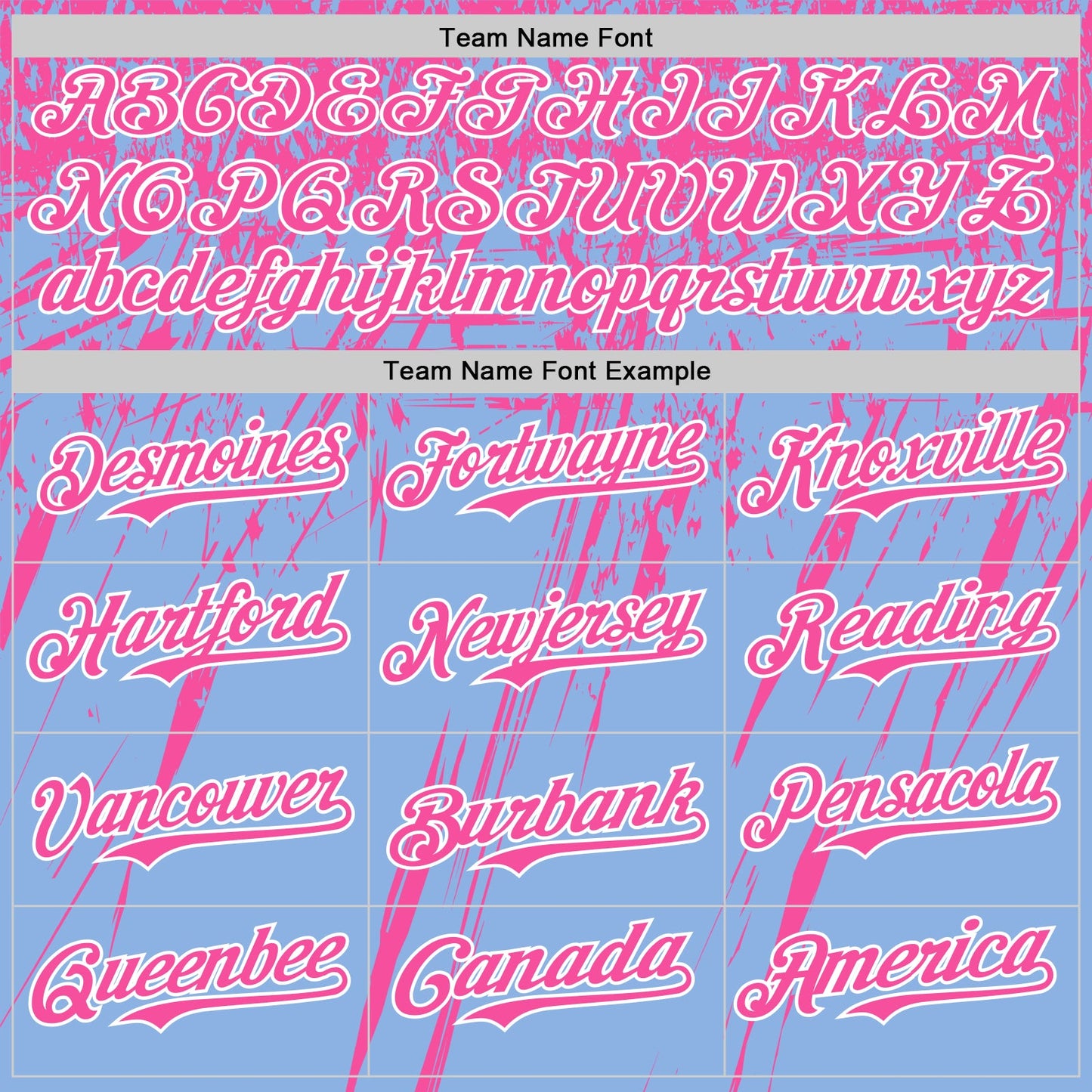 Custom Light Blue Pink-White Distressed Scratch Brush Stroke Authentic Baseball Jersey view 4