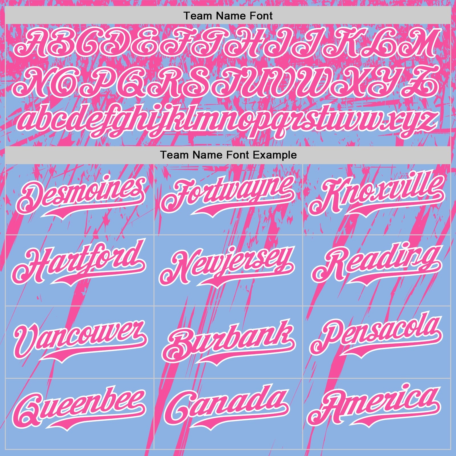 Custom Light Blue Pink-White Distressed Scratch Brush Stroke Authentic Baseball Jersey view 4