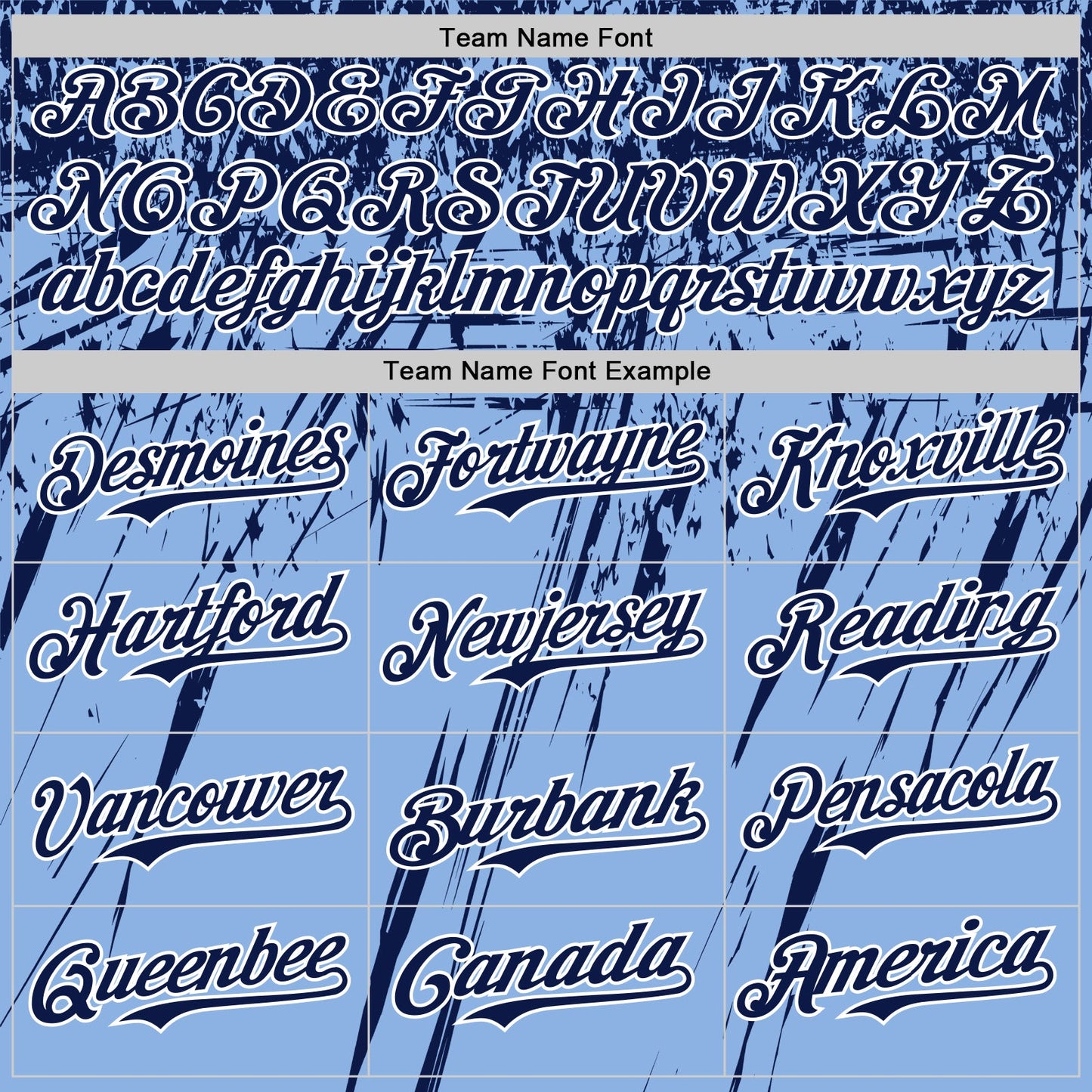 Custom Light Blue Navy-White Distressed Scratch Brush Stroke Authentic Baseball Jersey view 4