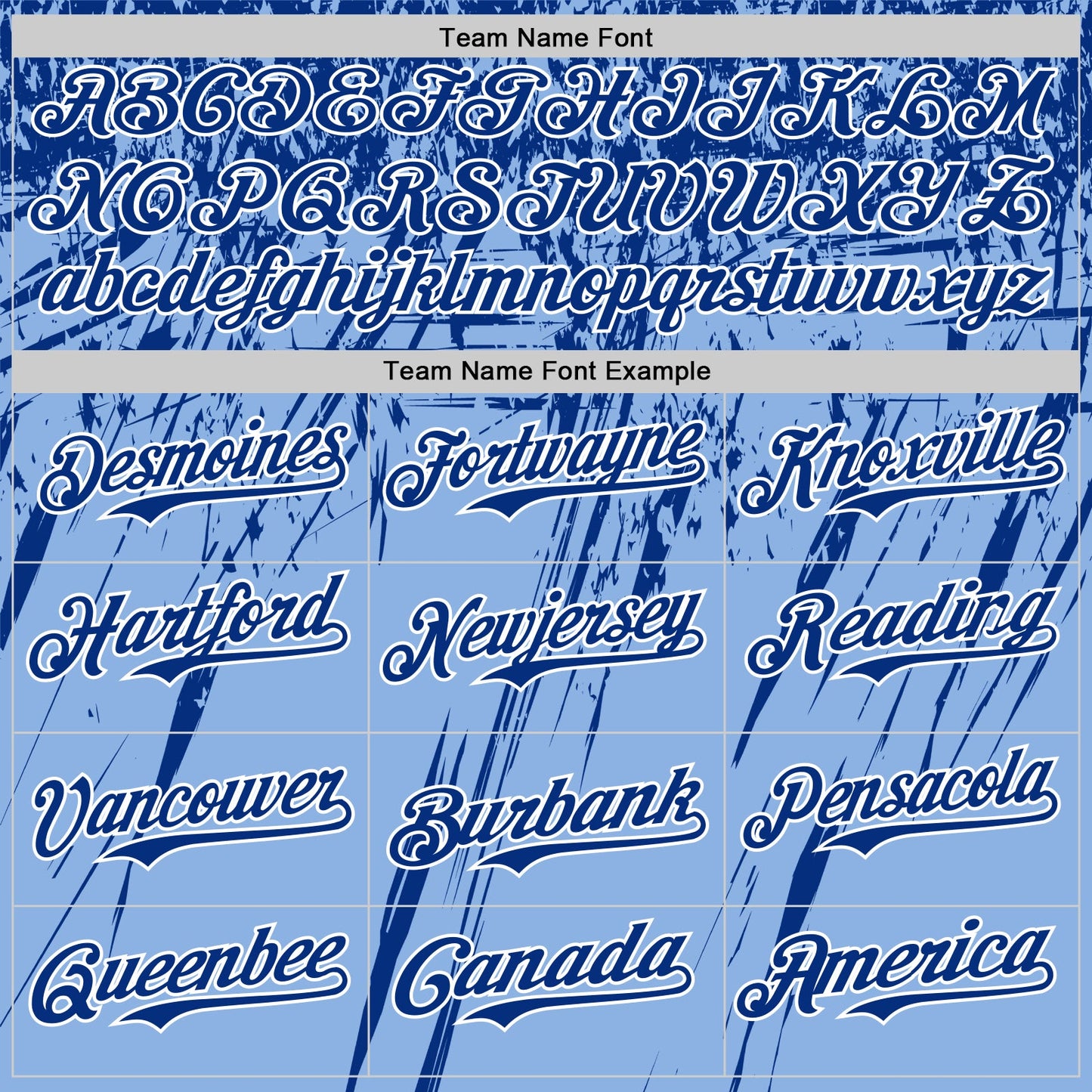 Custom Light Blue Royal-White Distressed Scratch Brush Stroke Authentic Baseball Jersey view 4