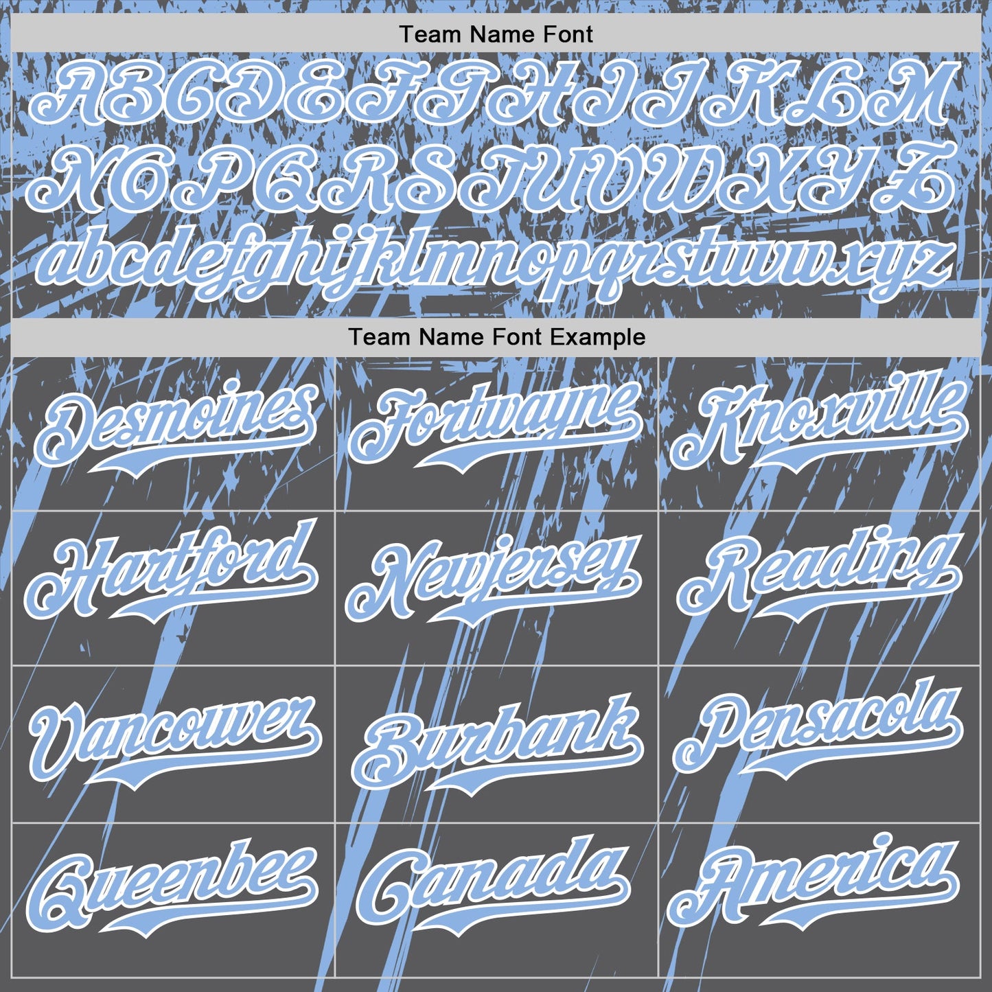 Custom Steel Gray Light Blue-White Distressed Scratch Brush Stroke Authentic Baseball Jersey view 4