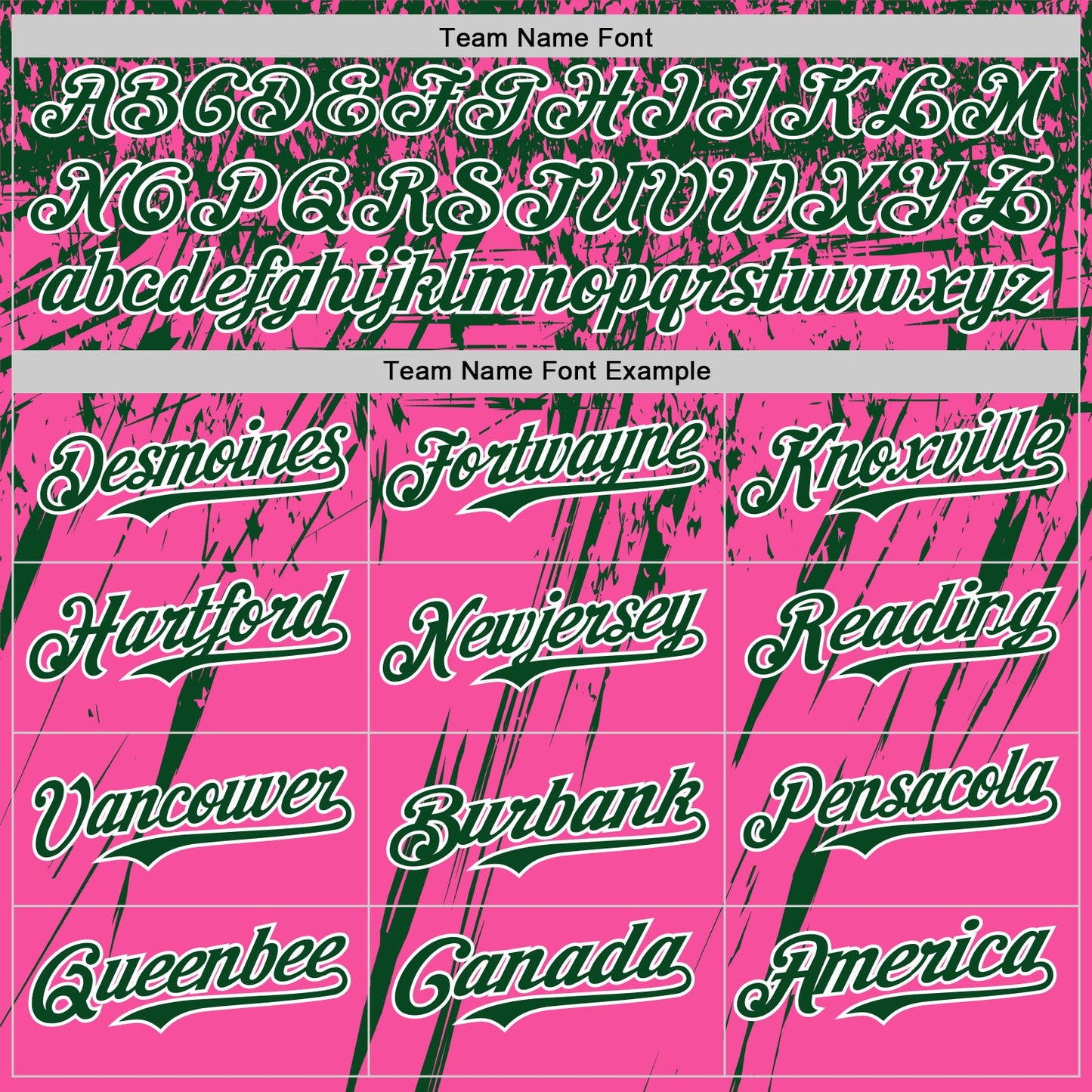 Custom Pink Green-White Distressed Scratch Brush Stroke Authentic Baseball Jersey view 4