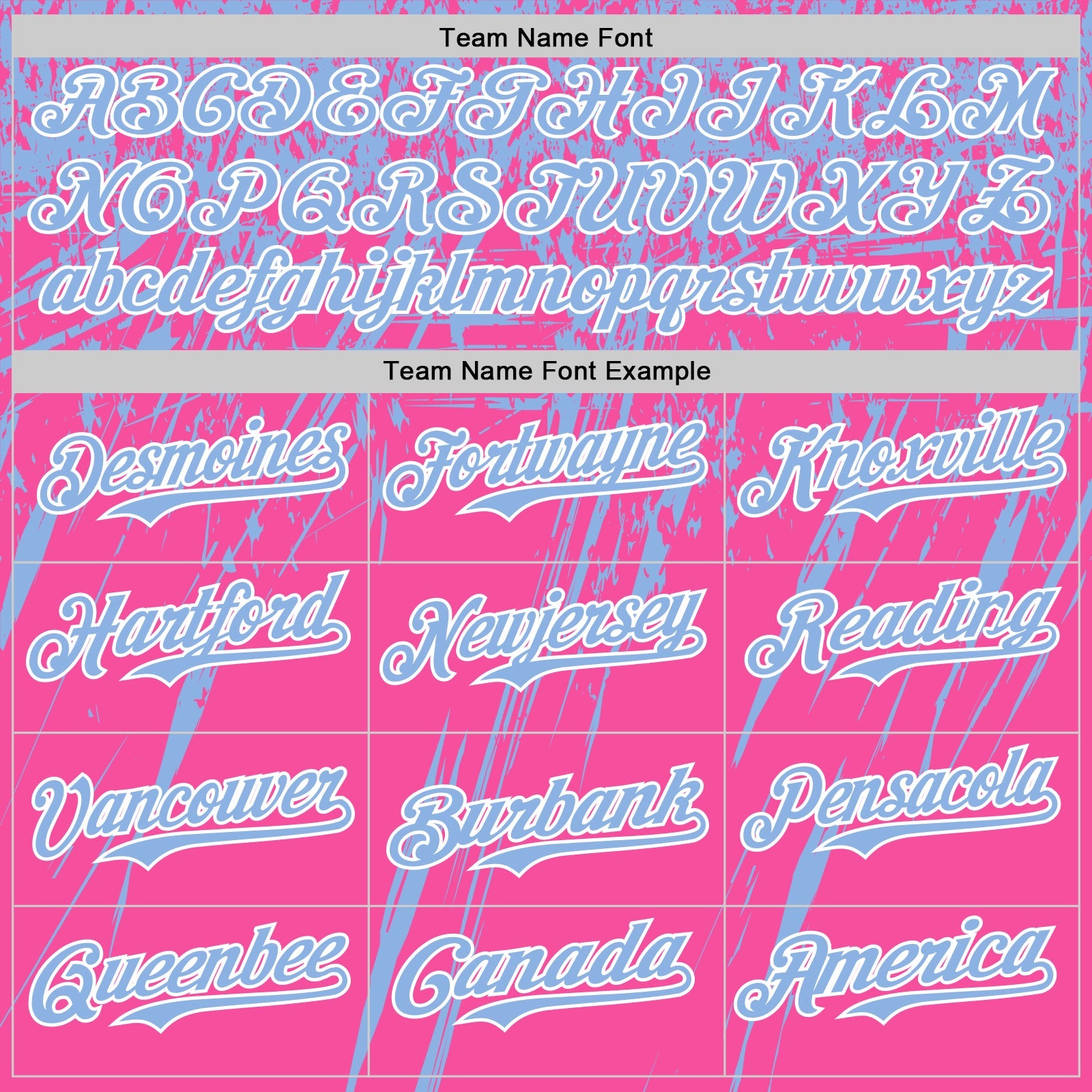 Custom Pink Light Blue-White Distressed Scratch Brush Stroke Authentic Baseball Jersey view 4