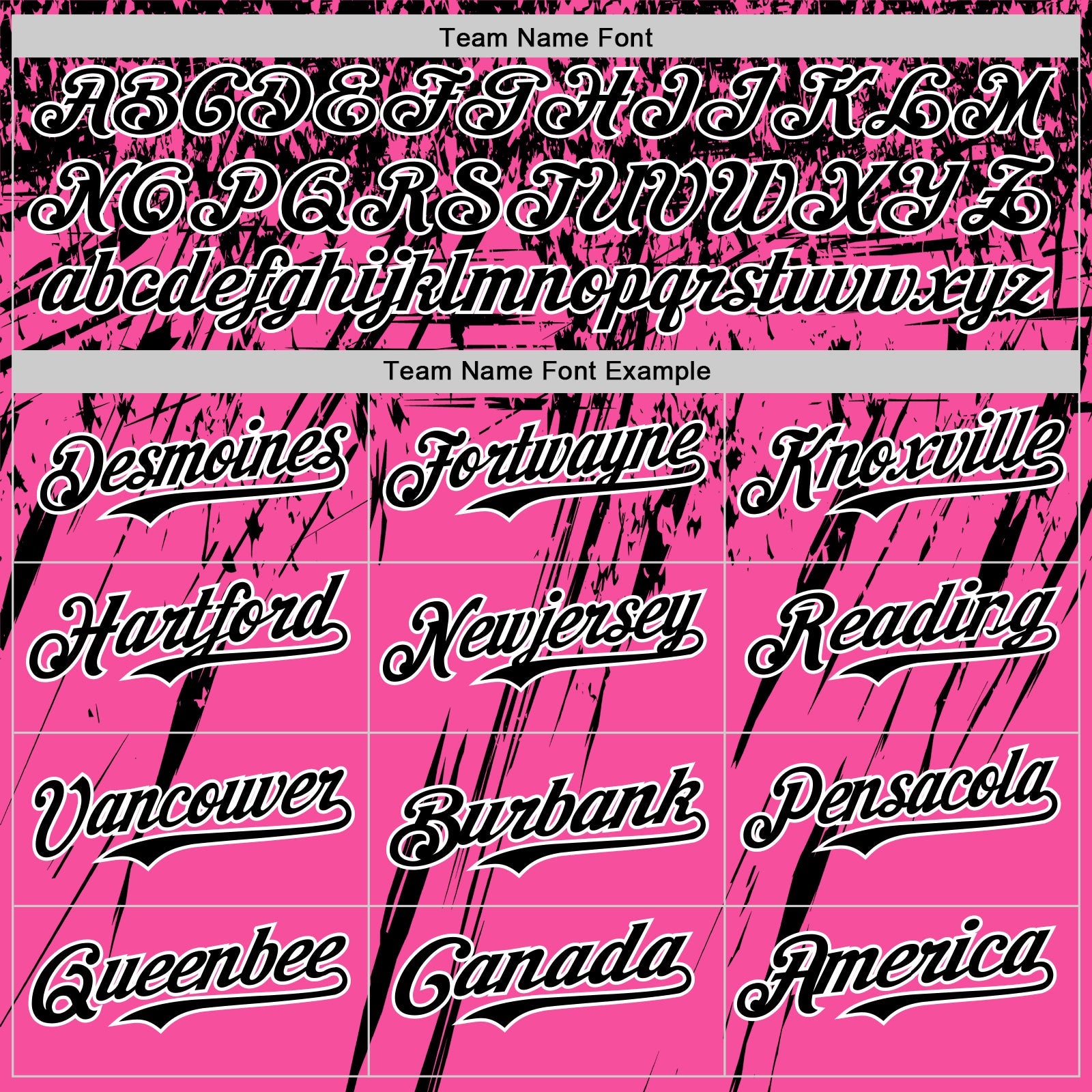 Custom Pink Black-White Distressed Scratch Brush Stroke Authentic Baseball Jersey view 4