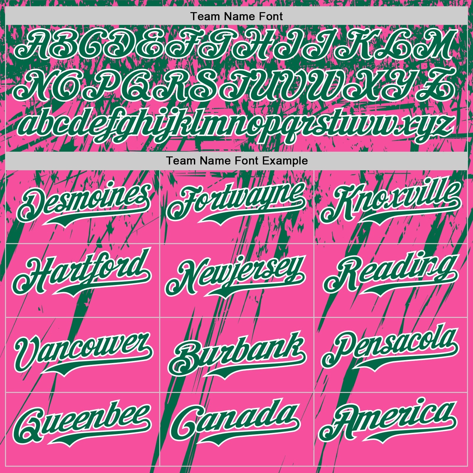 Custom Pink Kelly Green-White Distressed Scratch Brush Stroke Authentic Baseball Jersey view 4