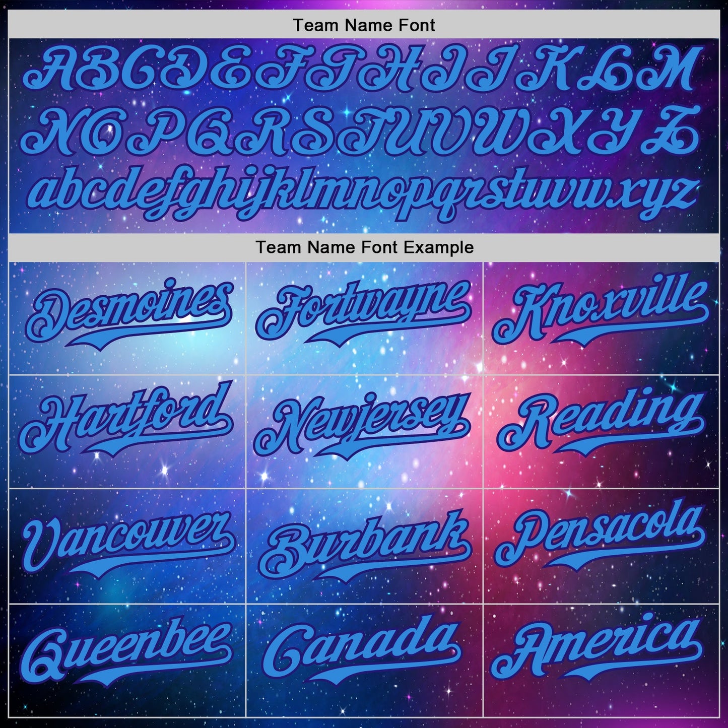 Custom Purple Electric Blue-Dark Purple Alien Family UFO Space Galaxy Flame Authentic Baseball Jersey view 4
