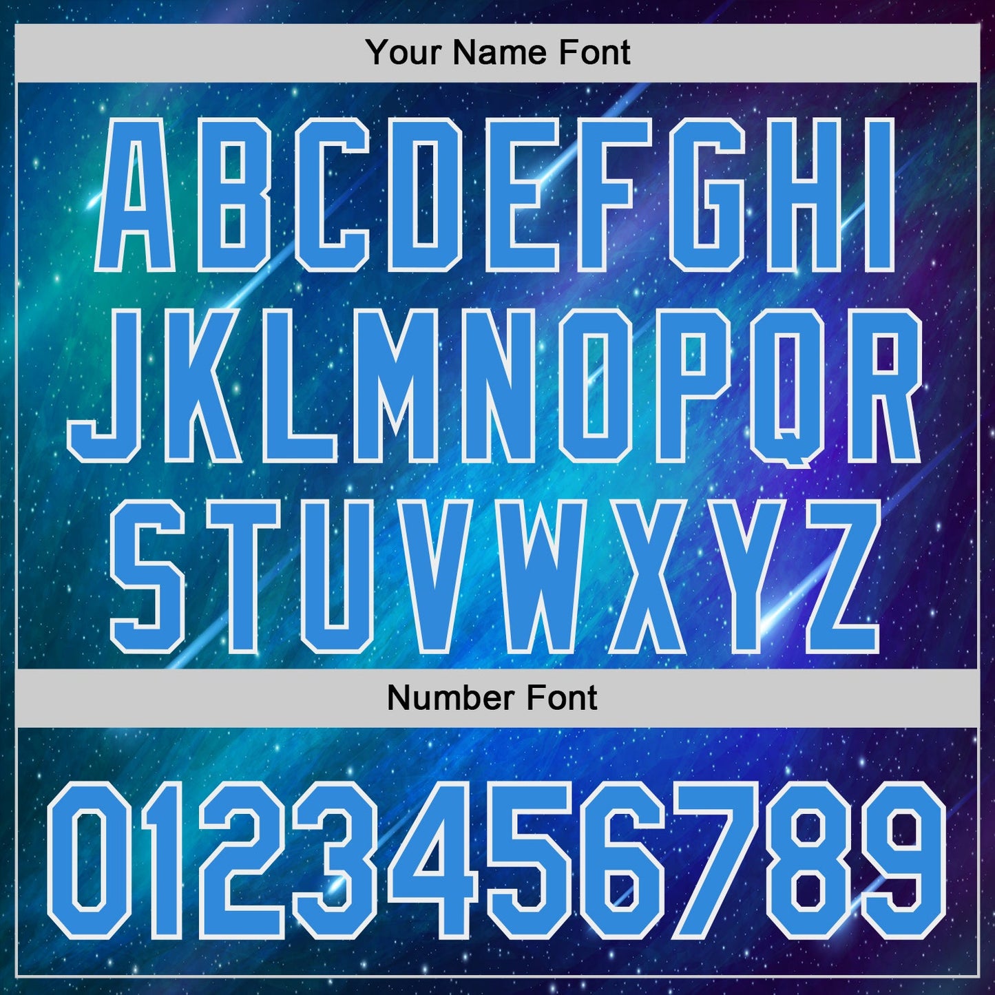 Custom Blue Electric Blue-White Alien UFO Space Galaxy Authentic Baseball Jersey view 5