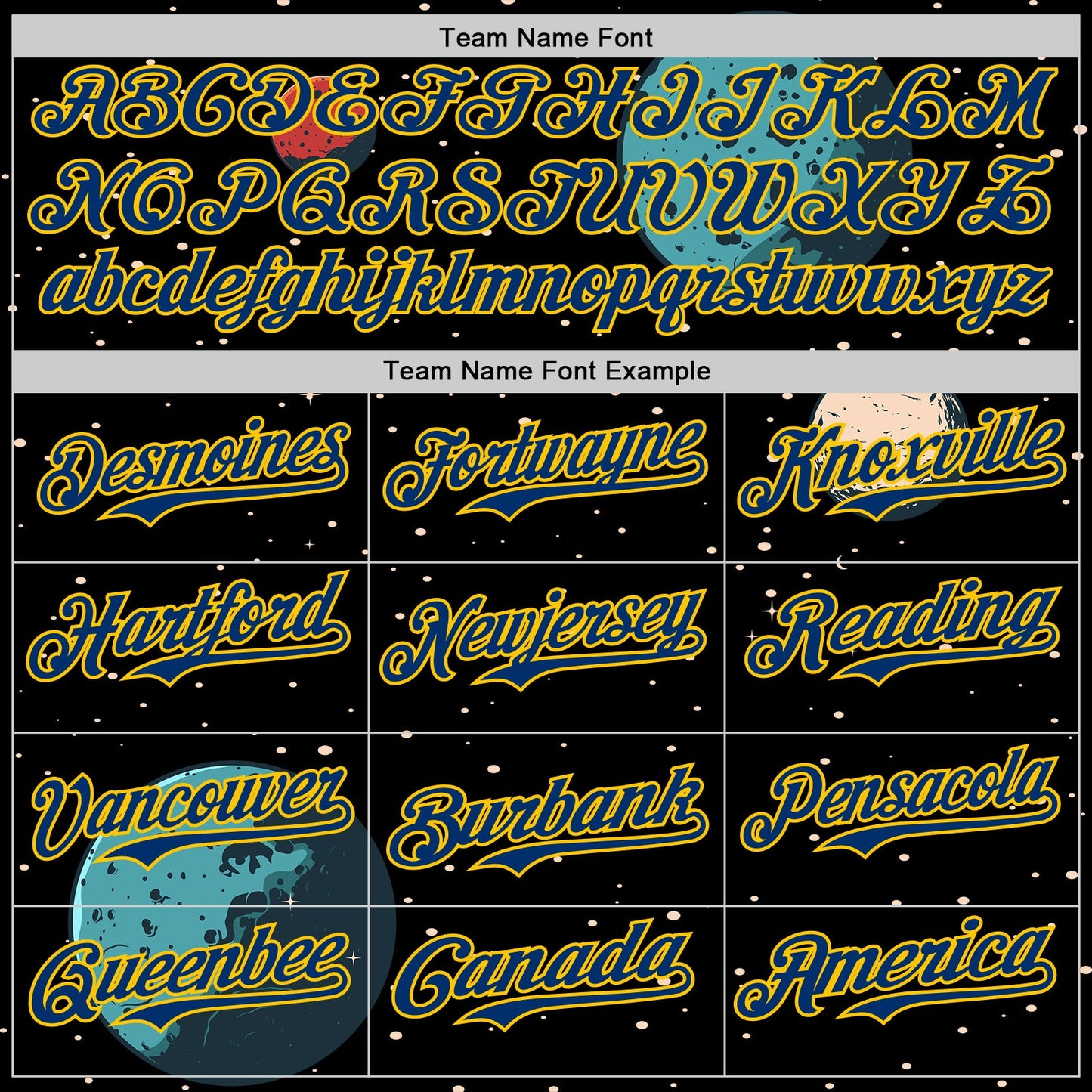 Custom Black US Navy Blue-Yellow Alien UFO Interstellar Starship Galaxy Authentic Baseball Jersey view 4