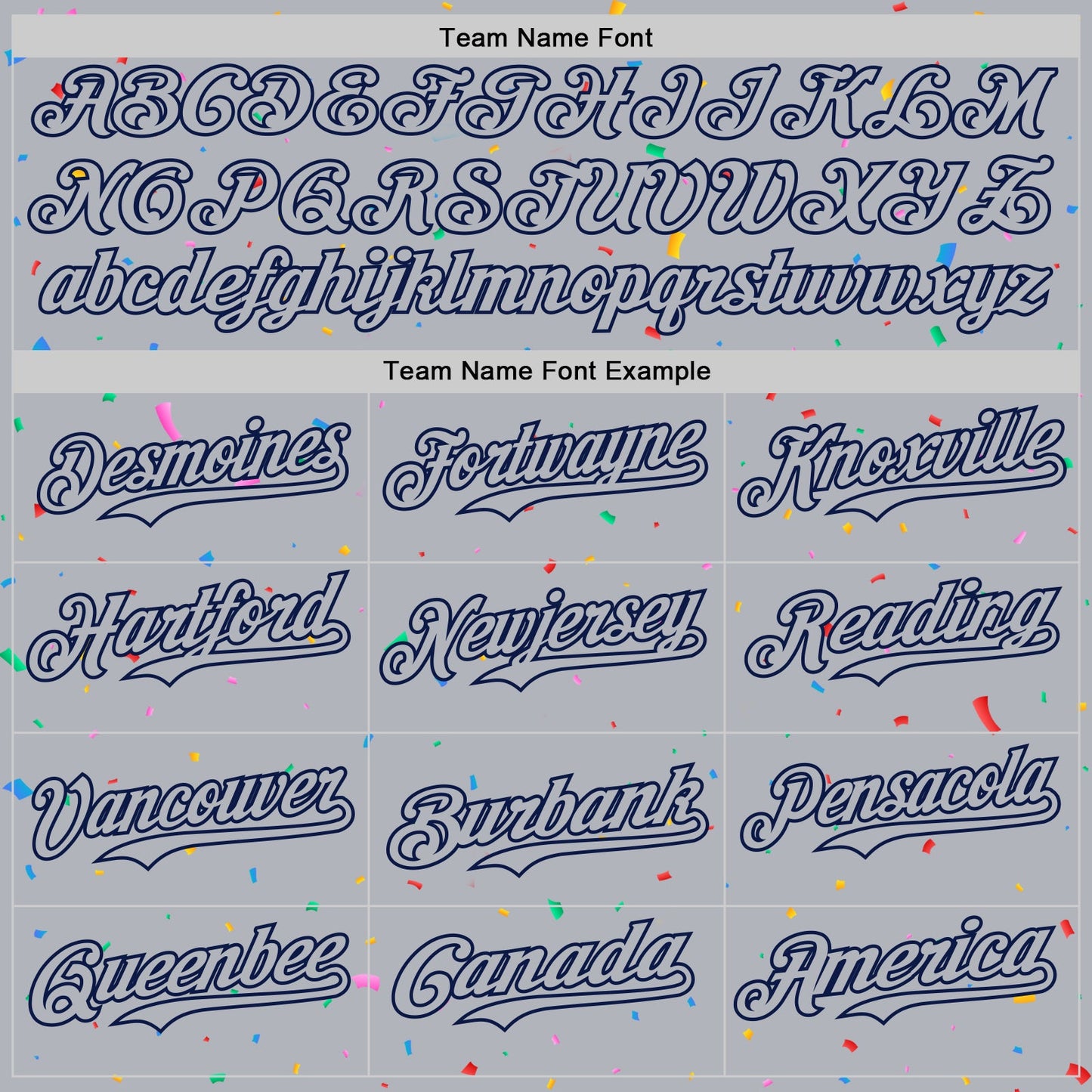 Custom Gray Navy 3D Pattern Design Confetti Colorful Speckle Authentic Baseball Jersey view 4
