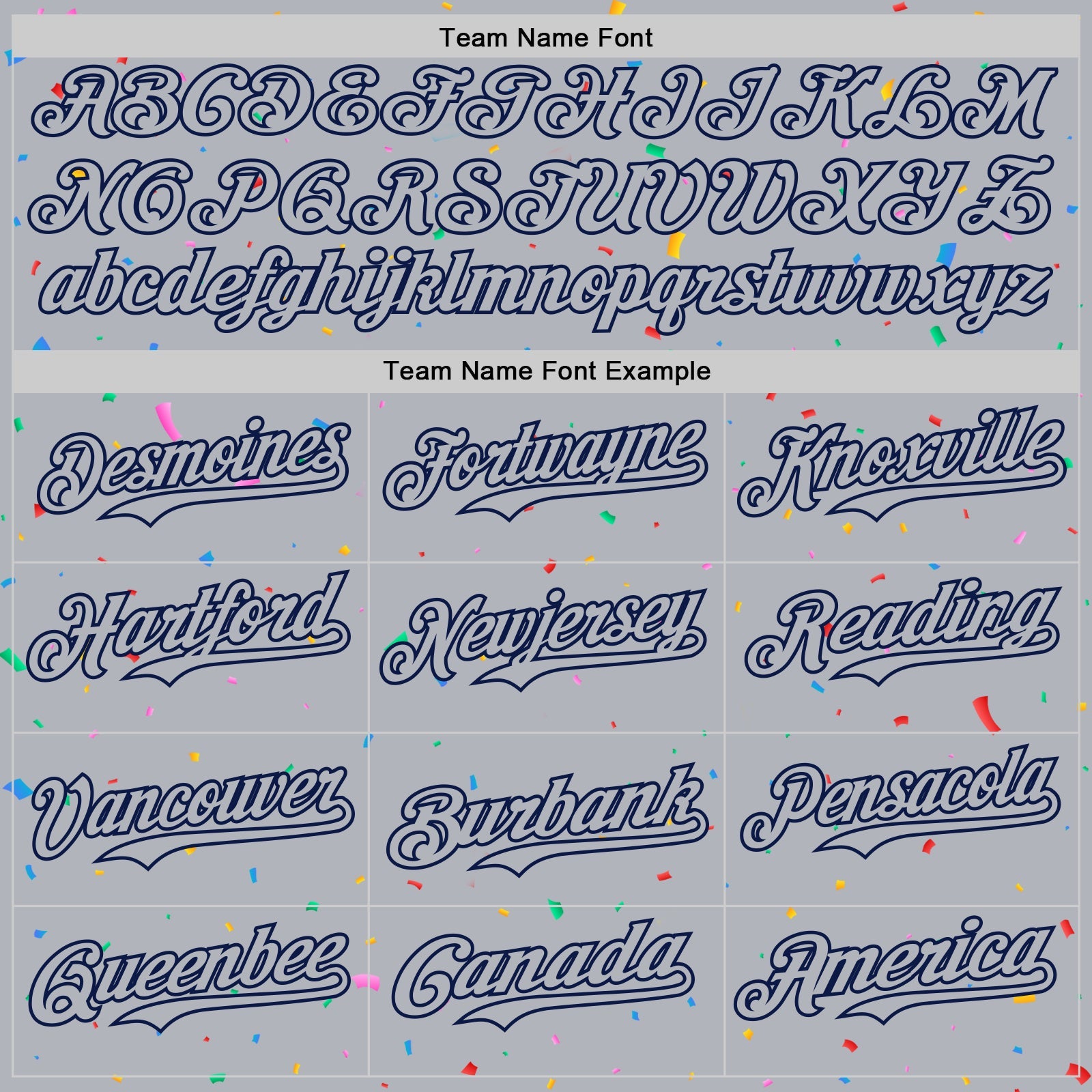 Custom Gray Navy 3D Pattern Design Confetti Colorful Speckle Authentic Baseball Jersey view 4