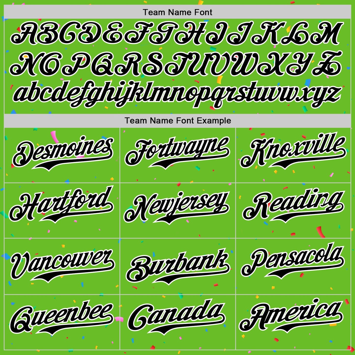 Custom Aurora Green Black-White 3D Pattern Design Confetti Colorful Speckle Authentic Baseball Jersey view 4