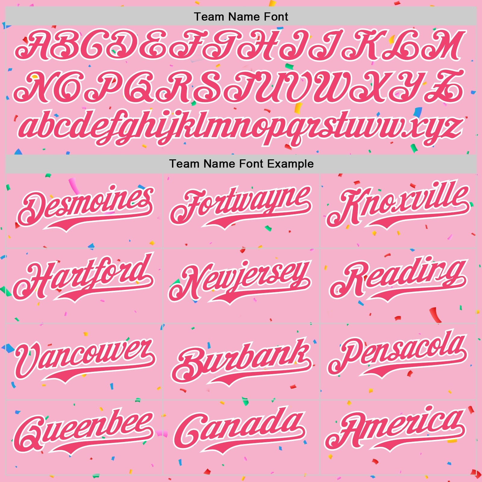 Custom Light Pink Neon Pink-White 3D Pattern Design Confetti Colorful Speckle Authentic Baseball Jersey view 4