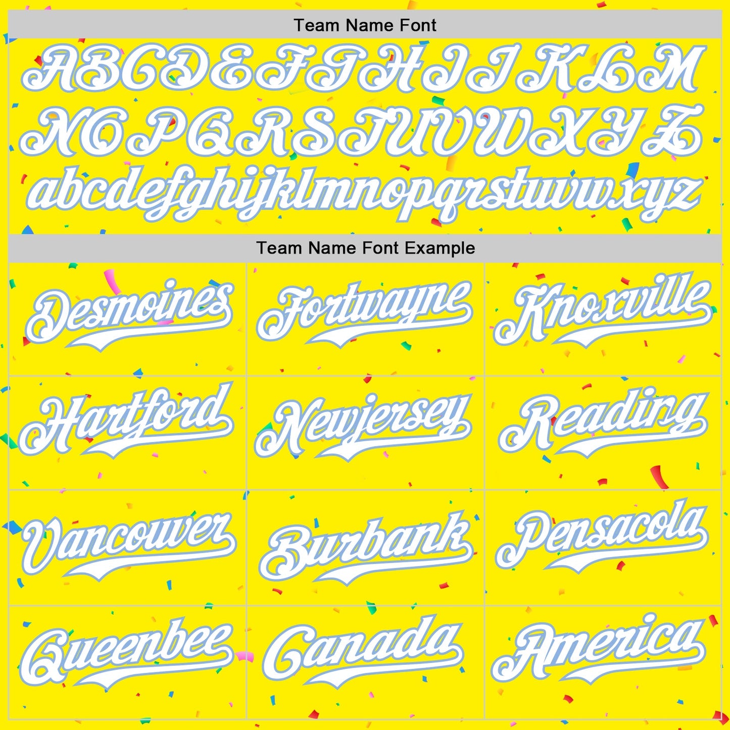 Custom Light Yellow White-Light Blue 3D Pattern Design Confetti Colorful Speckle Authentic Baseball Jersey view 4