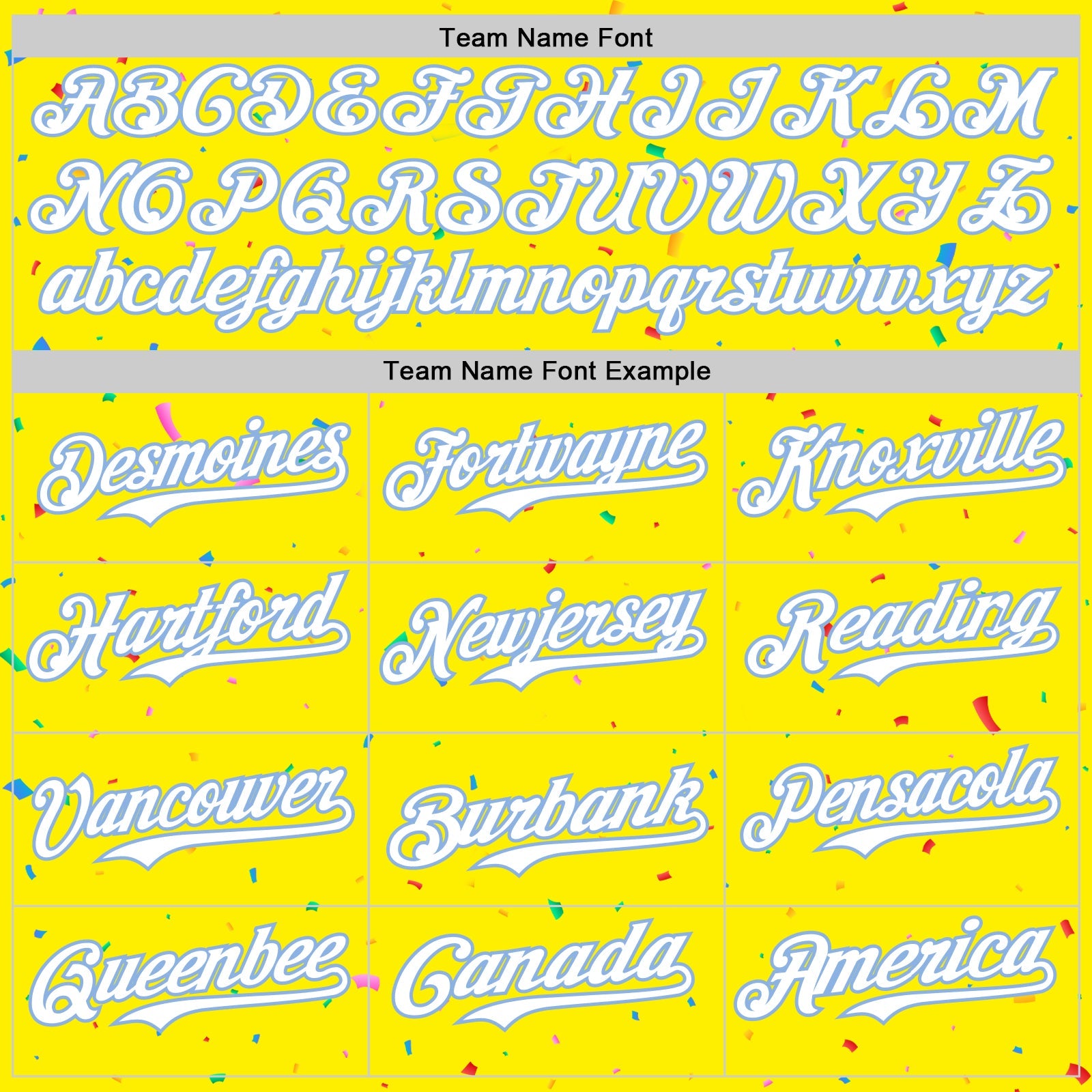 Custom Light Yellow White-Light Blue 3D Pattern Design Confetti Colorful Speckle Authentic Baseball Jersey view 4