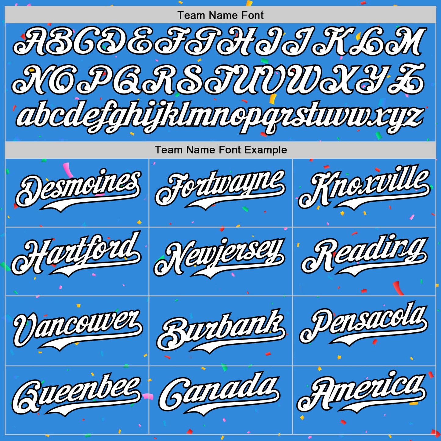 Custom Electric Blue White-Black 3D Pattern Design Confetti Colorful Speckle Authentic Baseball Jersey view 4