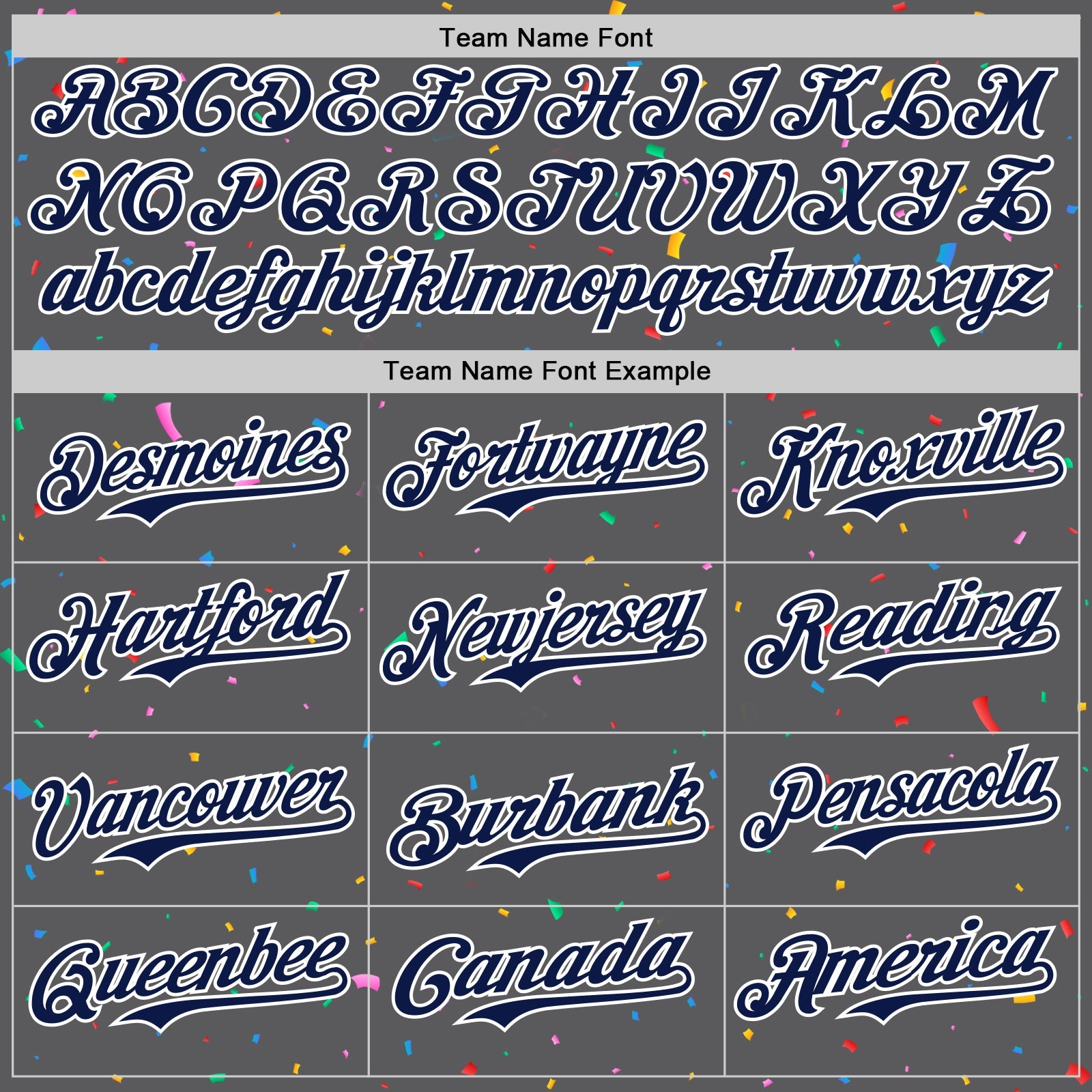 Custom Steel Gray Navy-White 3D Pattern Design Confetti Colorful Speckle Authentic Baseball Jersey view 4