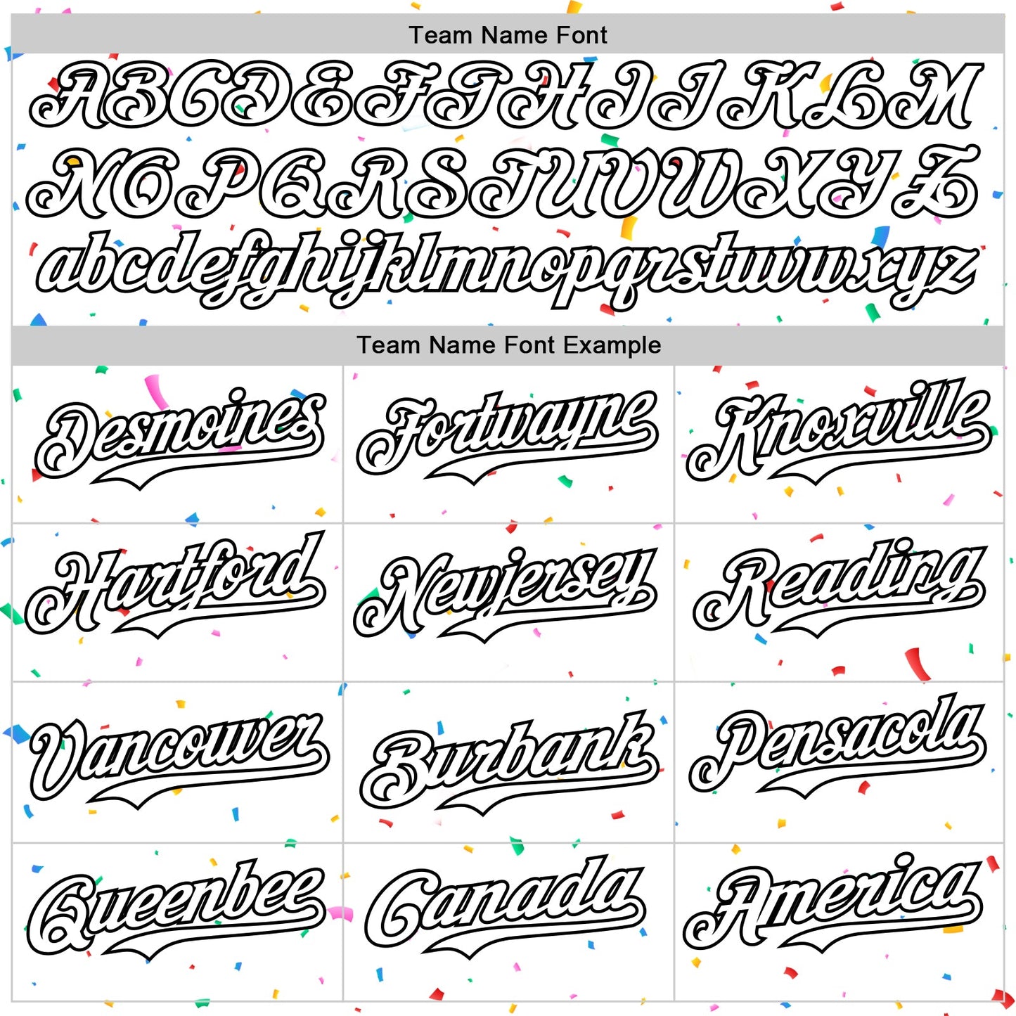 Custom White Black 3D Pattern Design Confetti Colorful Speckle Authentic Baseball Jersey view 4