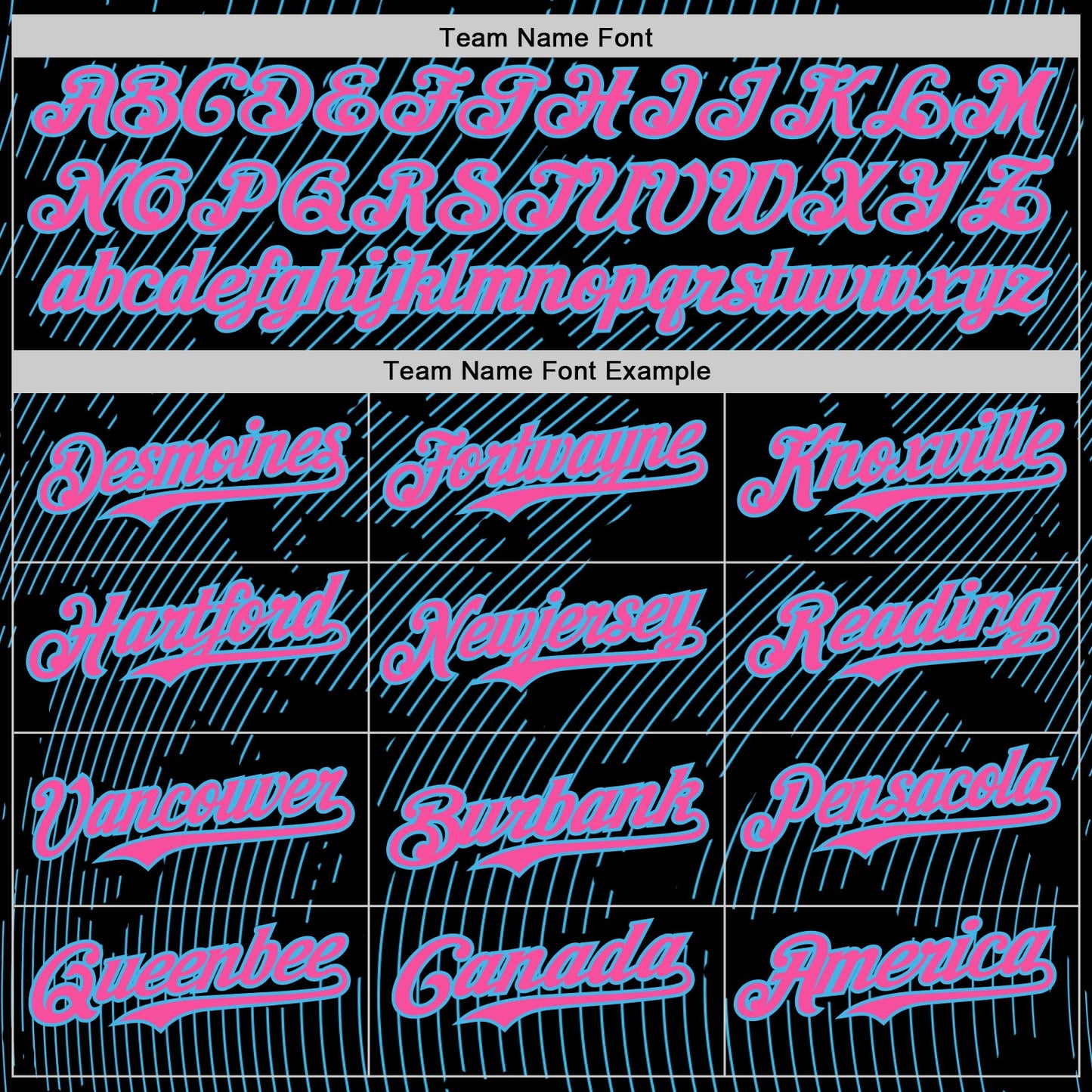 Custom Black Pink-Sky Blue Curve Lines Authentic Baseball Jersey view 4