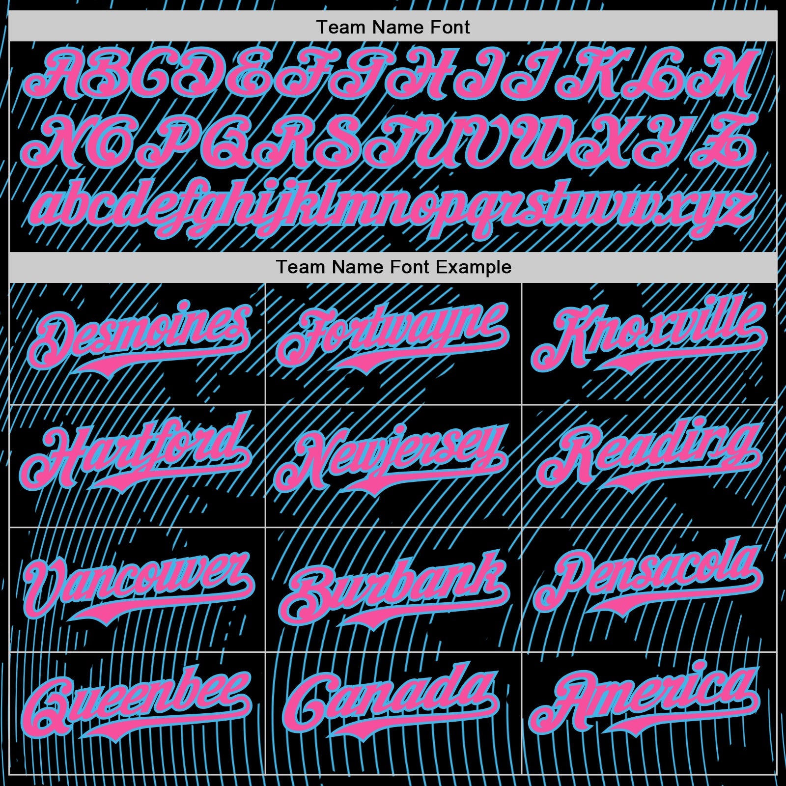 Custom Black Pink-Sky Blue Curve Lines Authentic Baseball Jersey view 4