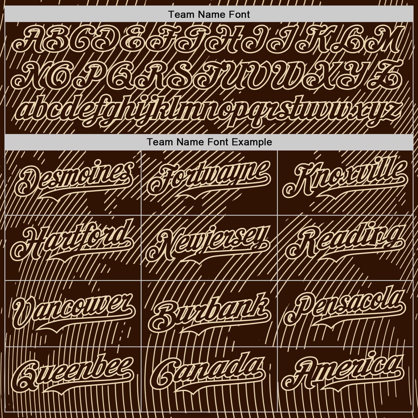 Custom Brown Cream Curve Lines Authentic Baseball Jersey view 4