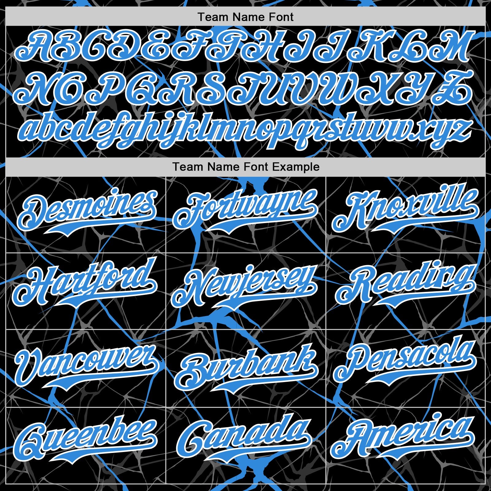 Custom Black Electric Blue-White 3D Pattern Design Abstract Network Authentic Baseball Jersey view 4