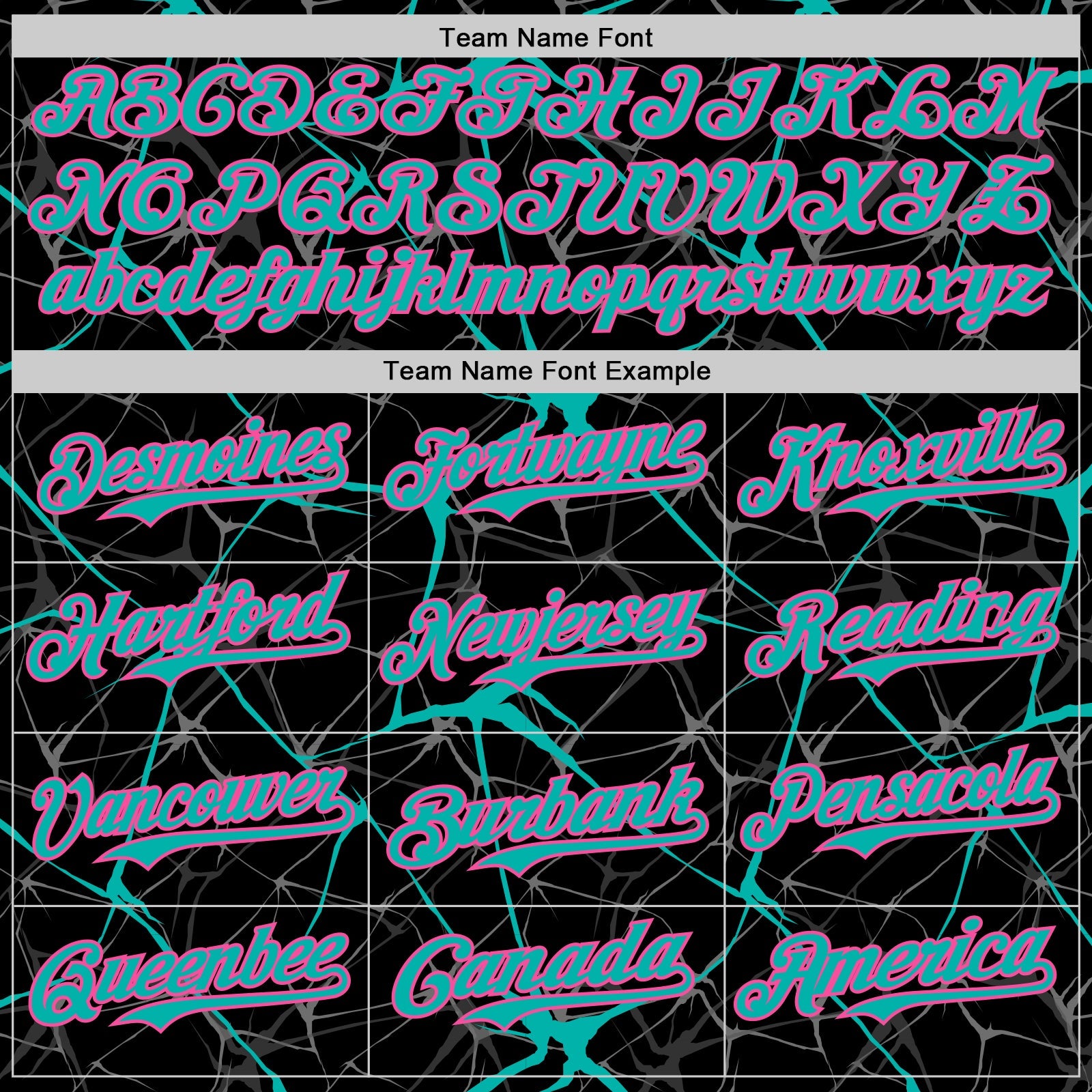 Custom Black Aqua-Pink 3D Pattern Design Abstract Network Authentic Baseball Jersey view 4