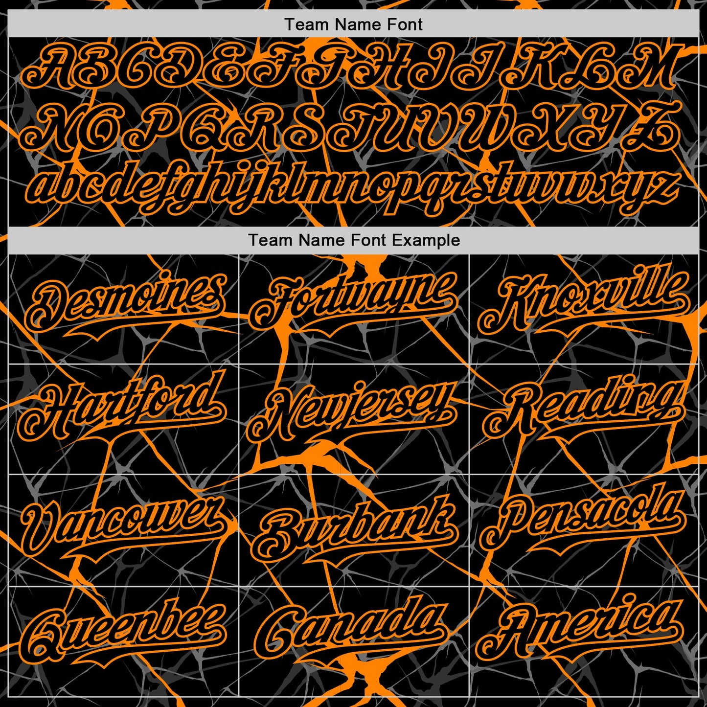 Custom Black Bay Orange 3D Pattern Design Abstract Network Authentic Baseball Jersey view 4