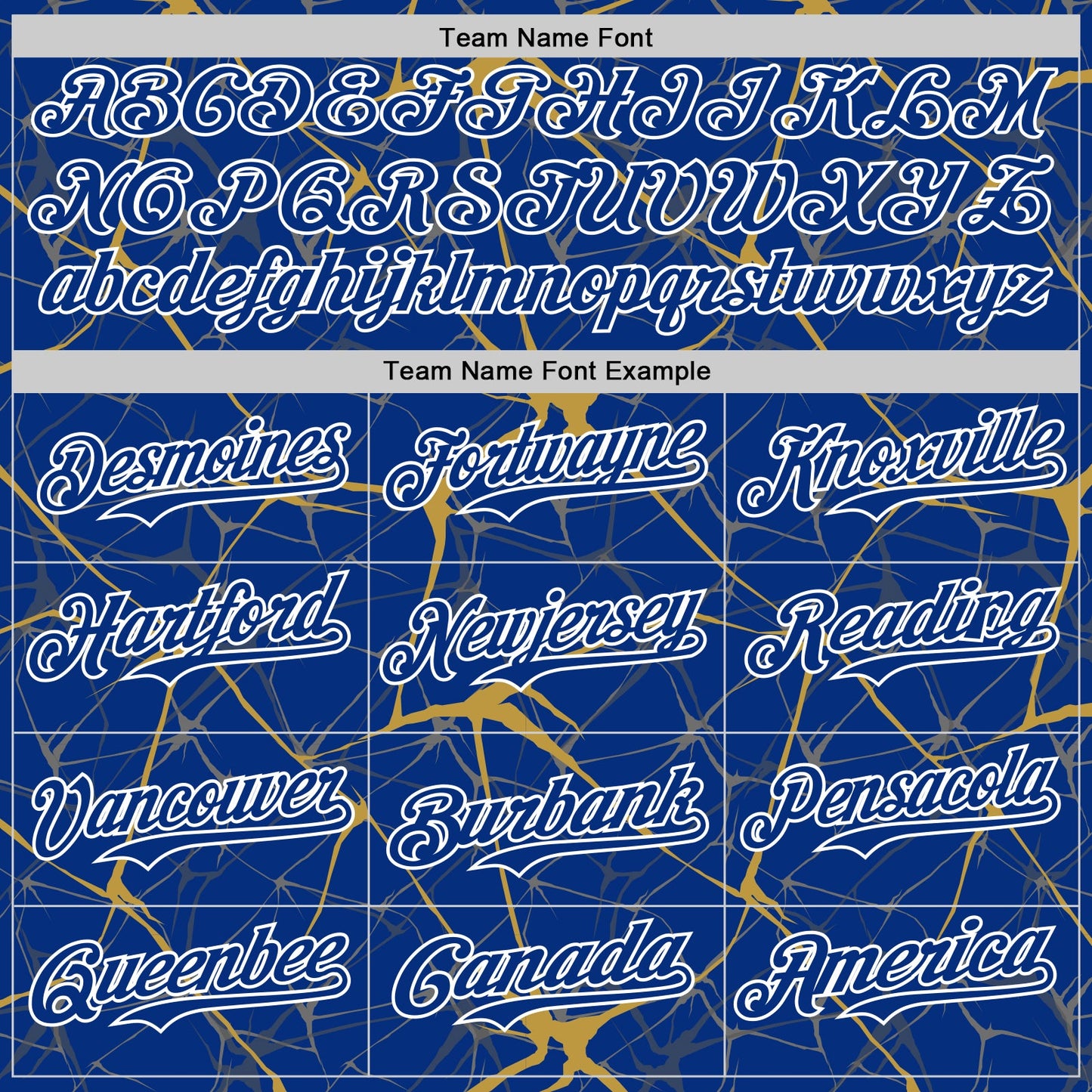 Custom Royal Old Gold-White 3D Pattern Design Abstract Network Authentic Baseball Jersey view 4