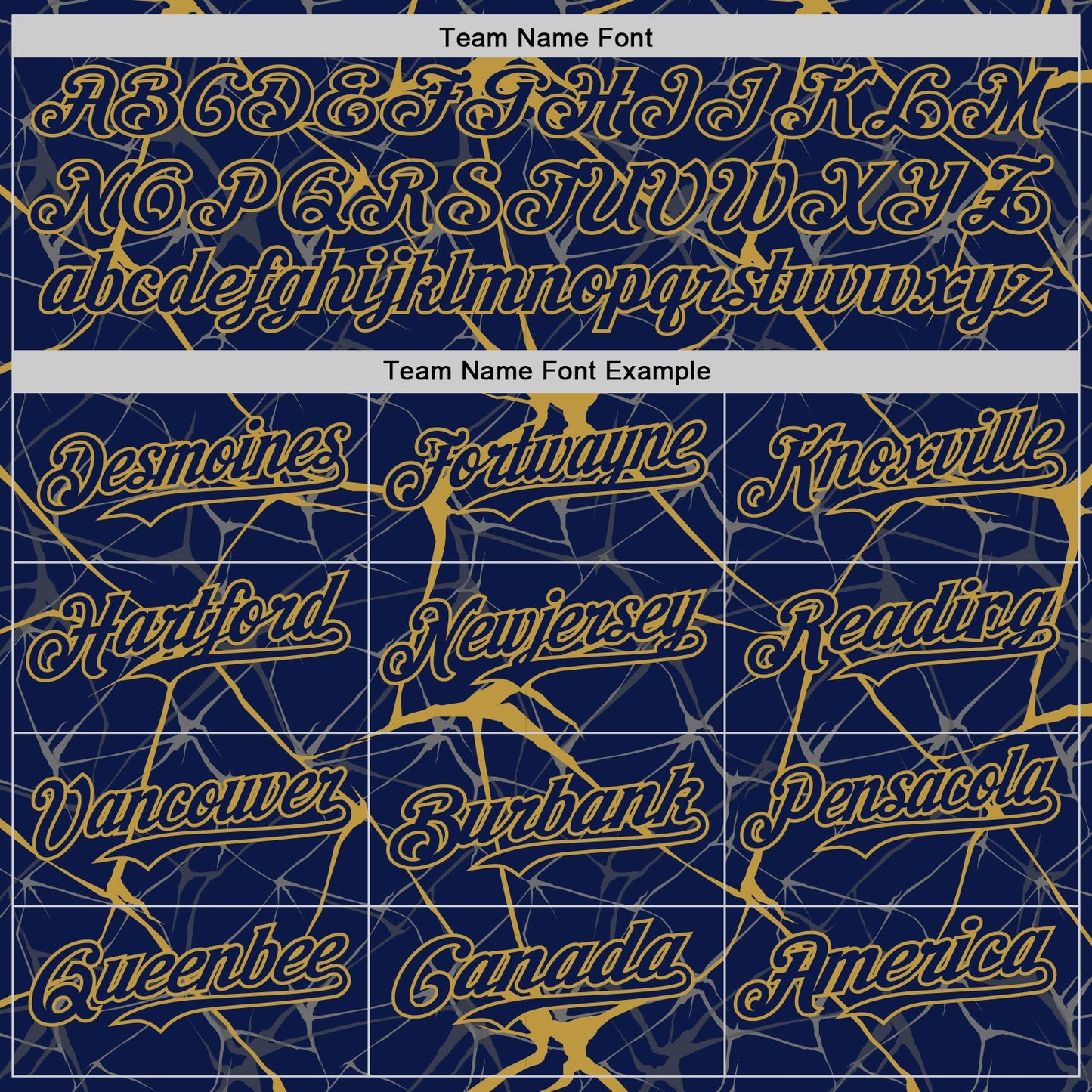 Custom Navy Old Gold 3D Pattern Design Abstract Network Authentic Baseball Jersey view 4