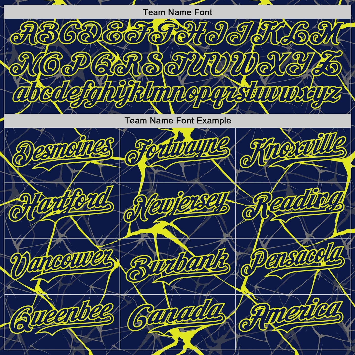 Custom Navy Neon Yellow 3D Pattern Design Abstract Network Authentic Baseball Jersey view 4