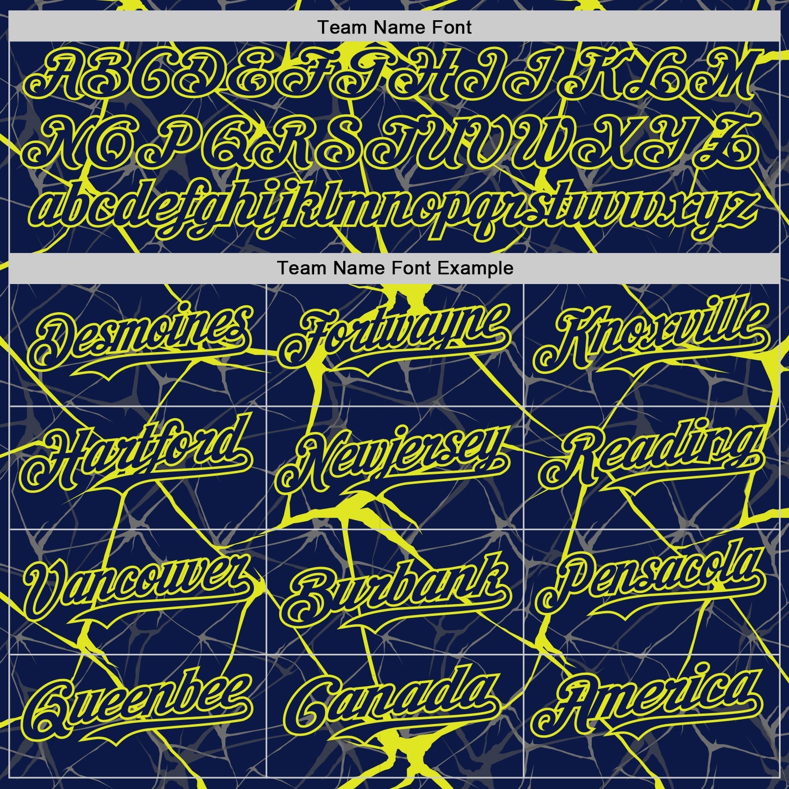 Custom Navy Neon Yellow 3D Pattern Design Abstract Network Authentic Baseball Jersey view 4