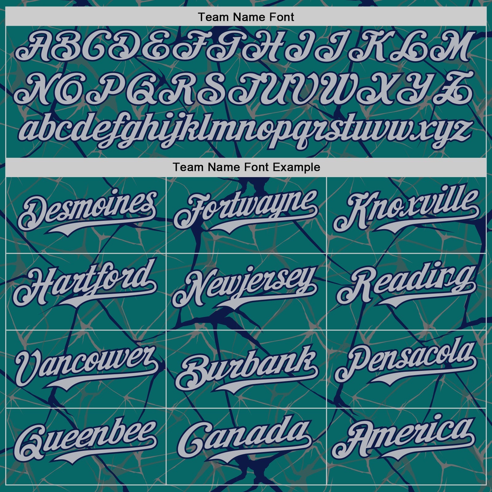 Custom Teal Gray-Navy 3D Pattern Design Abstract Network Authentic Baseball Jersey view 4