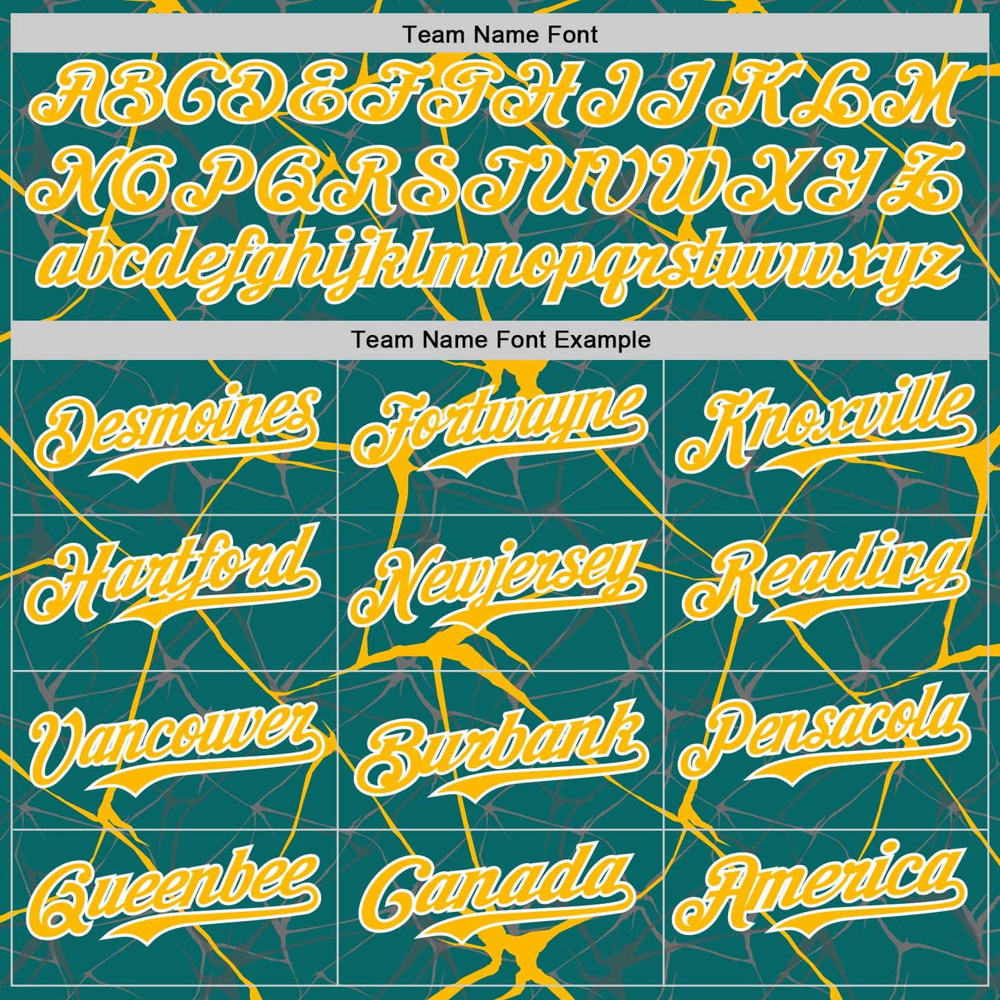 Custom Teal Gold-White 3D Pattern Design Abstract Network Authentic Baseball Jersey view 4