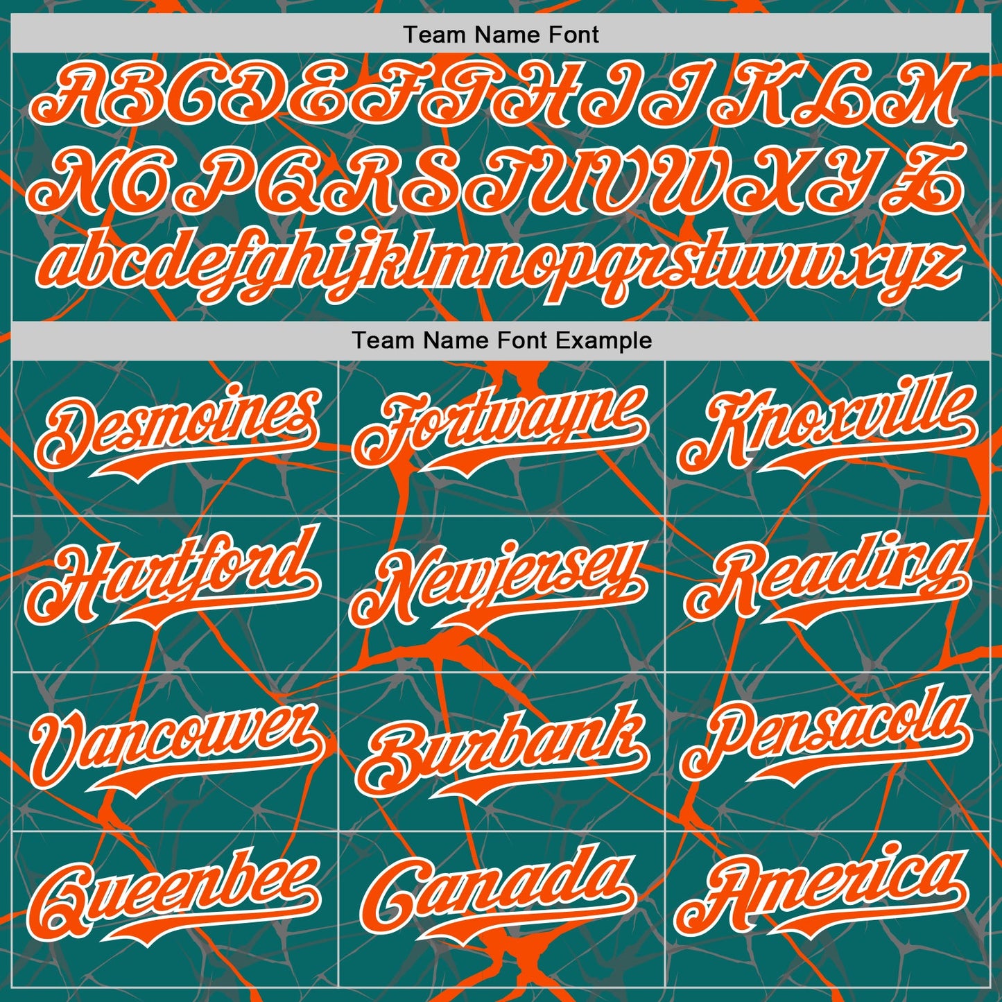 Custom Teal Orange-White 3D Pattern Design Abstract Network Authentic Baseball Jersey view 4