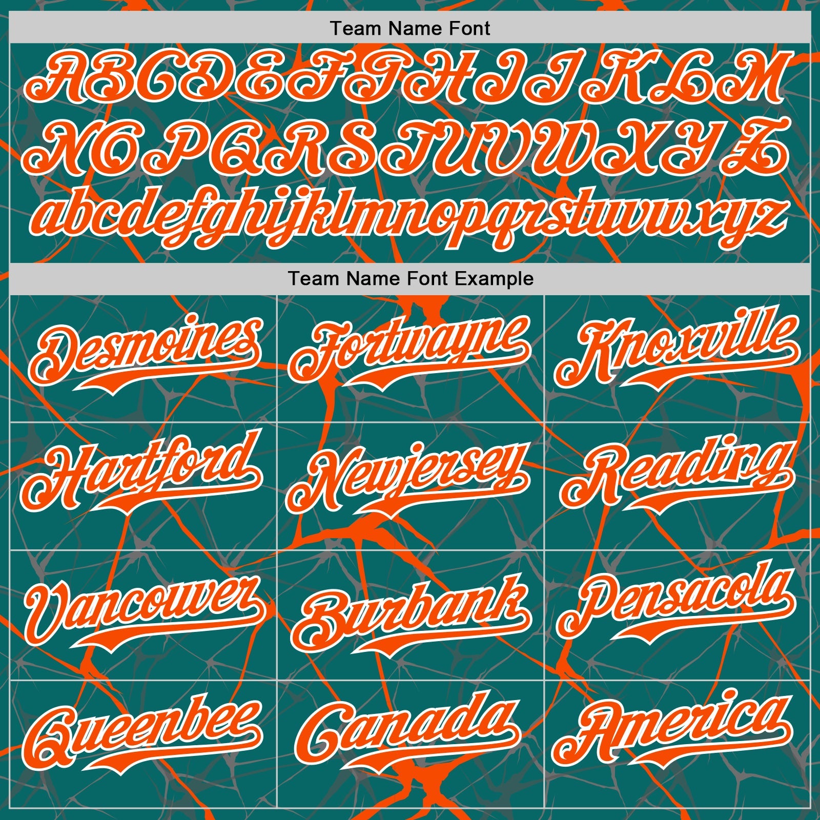 Custom Teal Orange-White 3D Pattern Design Abstract Network Authentic Baseball Jersey view 4