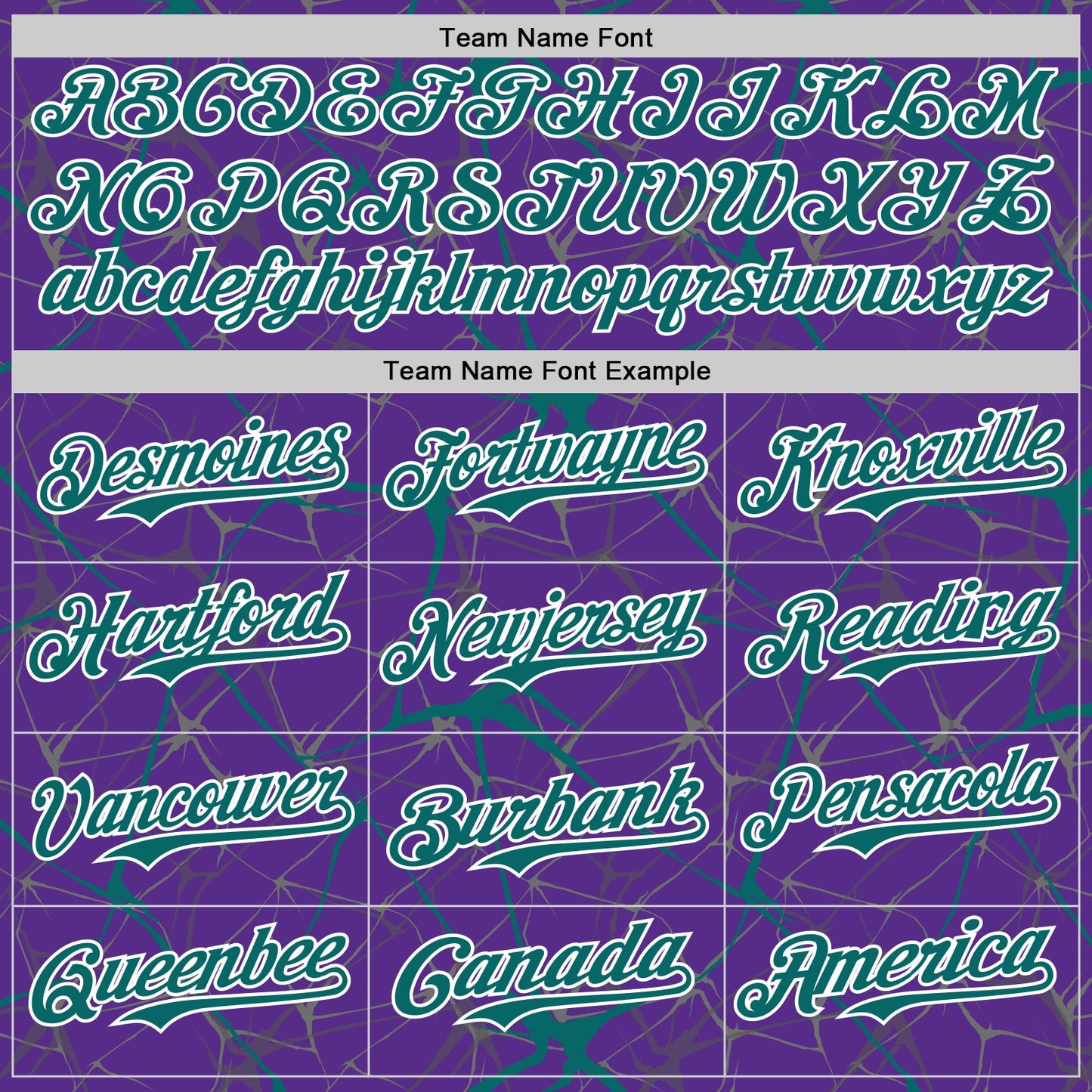 Custom Purple Teal-White 3D Pattern Design Abstract Network Authentic Baseball Jersey view 4