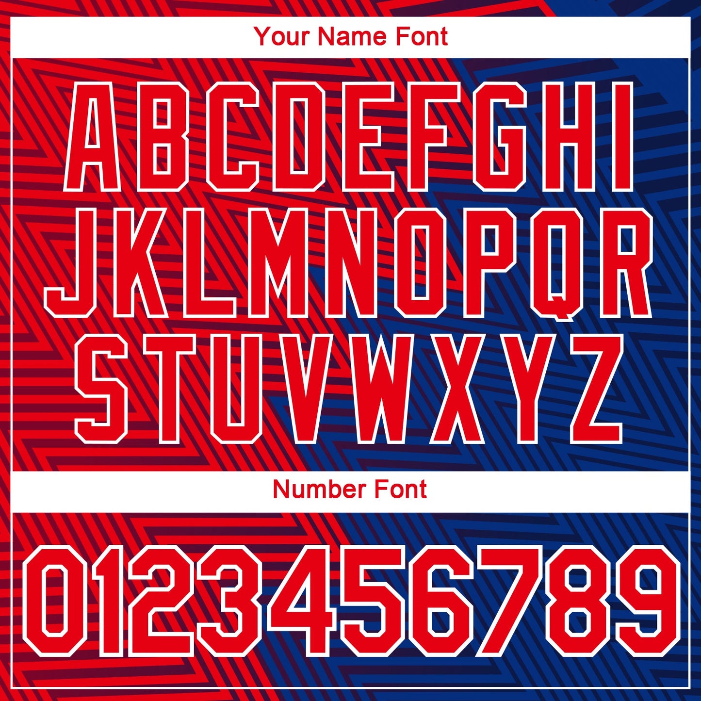 Custom Fire Red Blue-White Zigzag Lineal Performance T-Shirt view 4