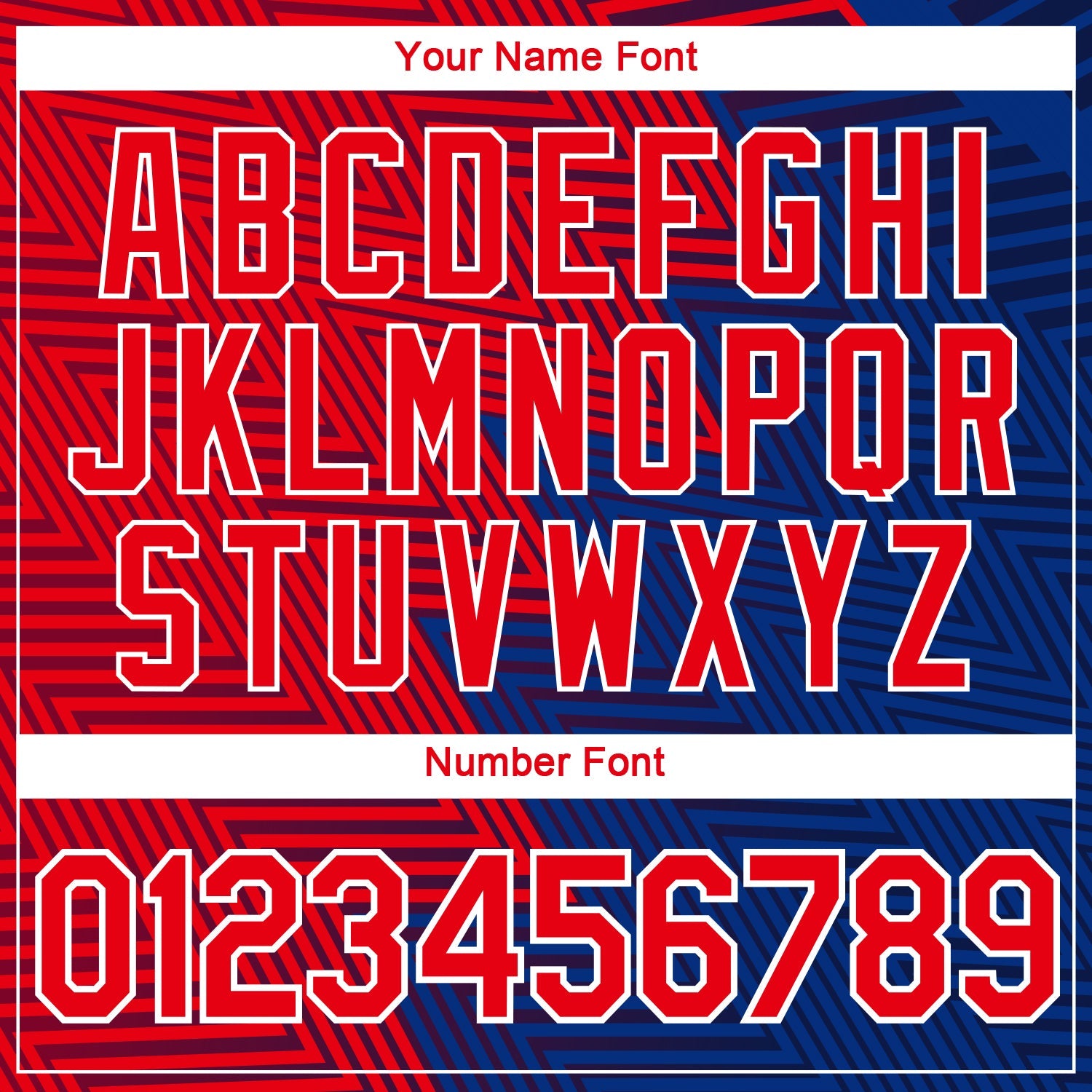 Custom Fire Red Blue-White Zigzag Lineal Performance T-Shirt view 4