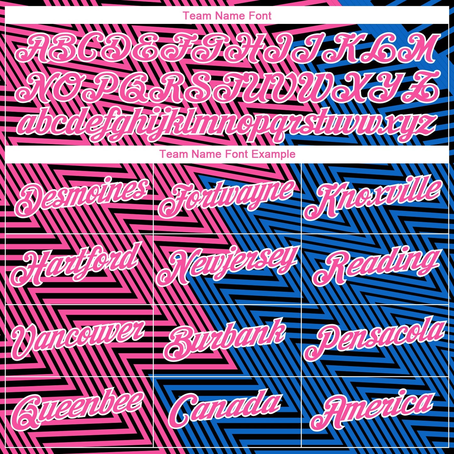 Custom Pink Sky Blue-Black Zigzag Lineal Performance T-Shirt view 3
