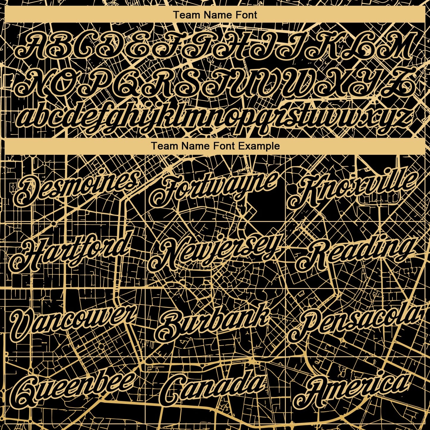 Custom Black-City Cream City Street Map Urban Grid Performance T-Shirt view 3