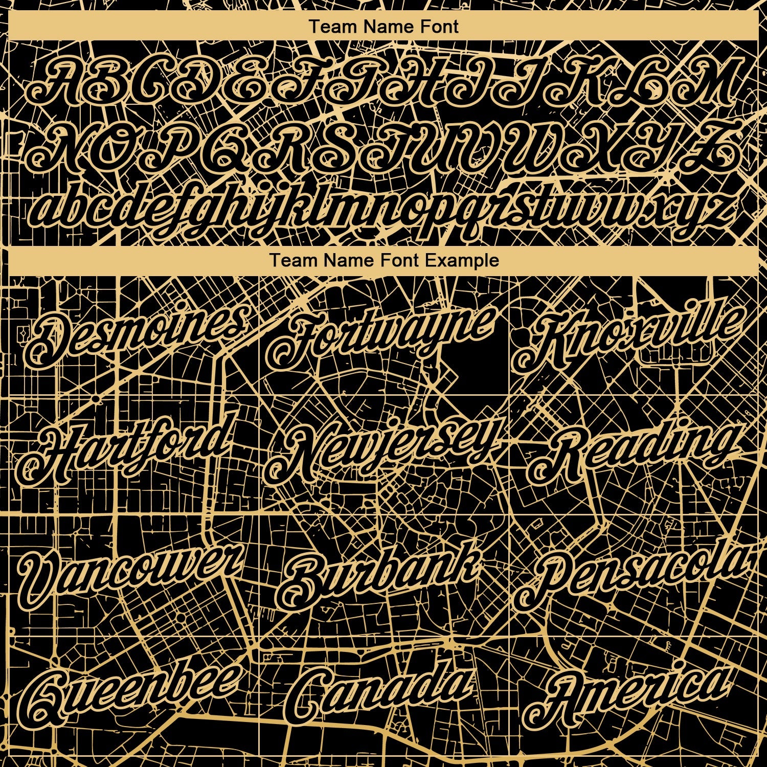 Custom Black-City Cream City Street Map Urban Grid Performance T-Shirt view 3