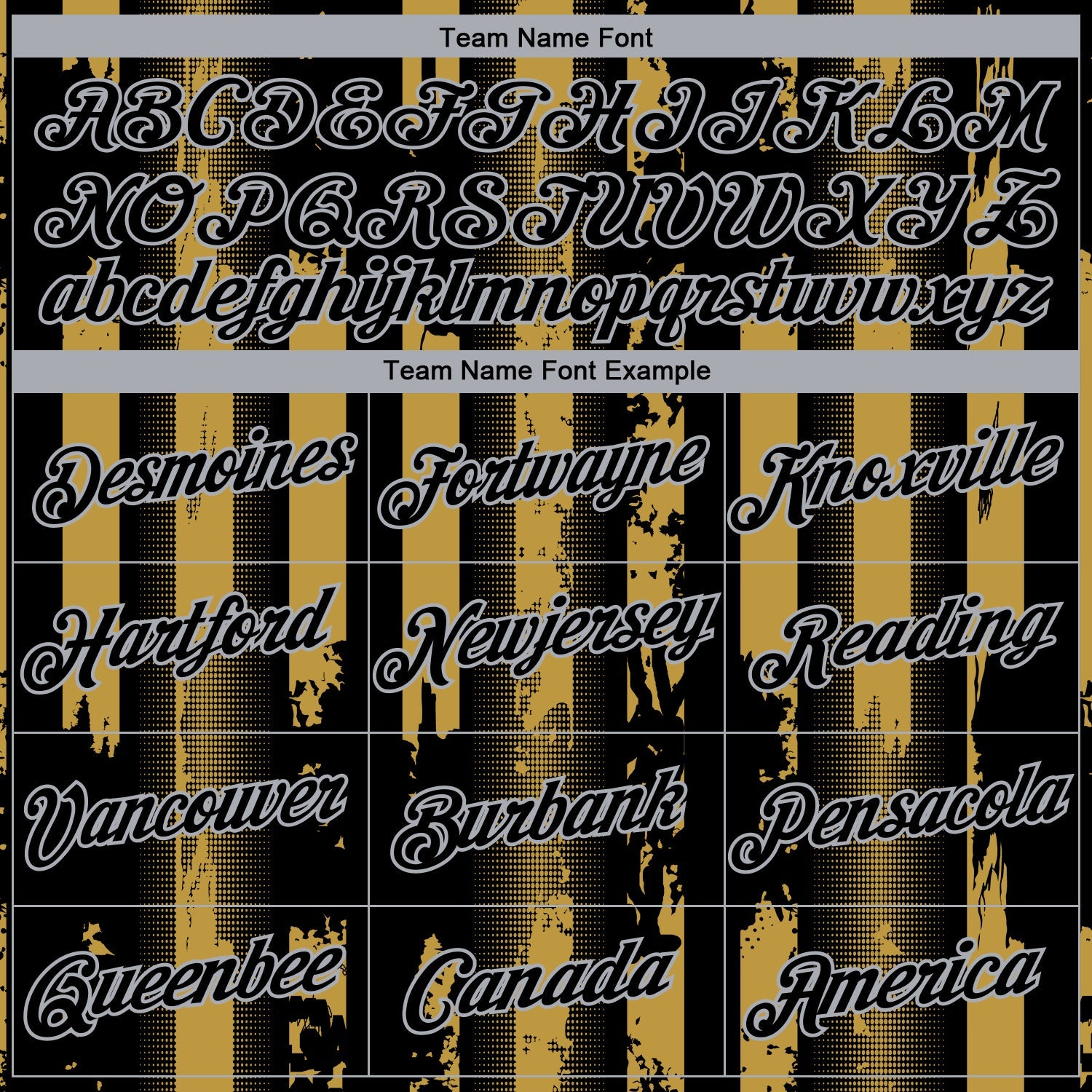 Custom Old Gold Black-Gray Vintage Vertical Stripe Fantasy Performance T-Shirt view 3