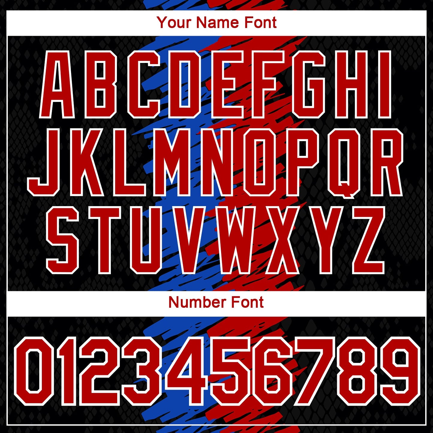 Custom Black Red Thunder Blue-White Brush Stroke Graffiti Grunge Style Performance T-Shirt view 4