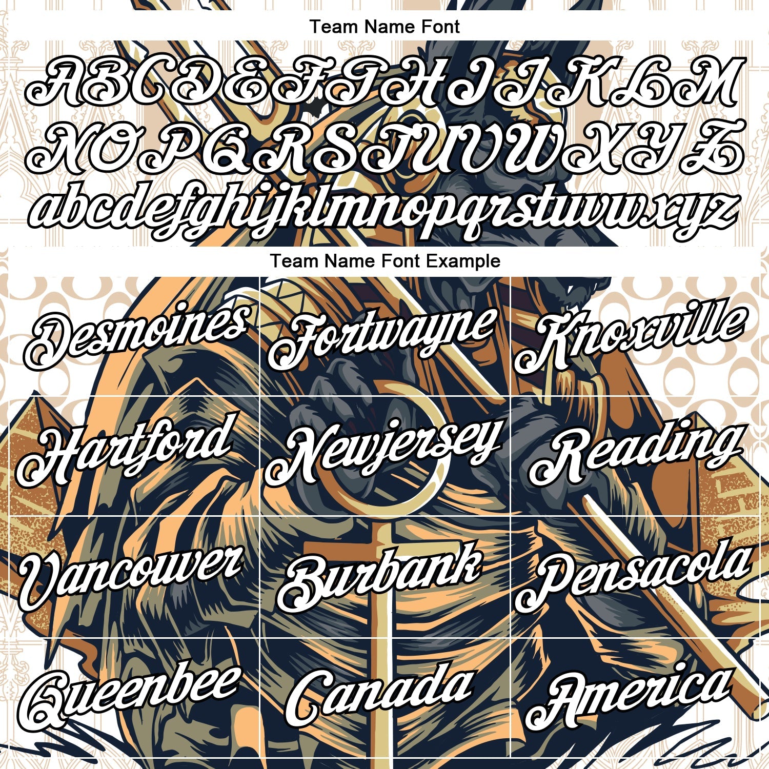 Custom White-Black Anubis Grunge Style Performance T-Shirt view 3