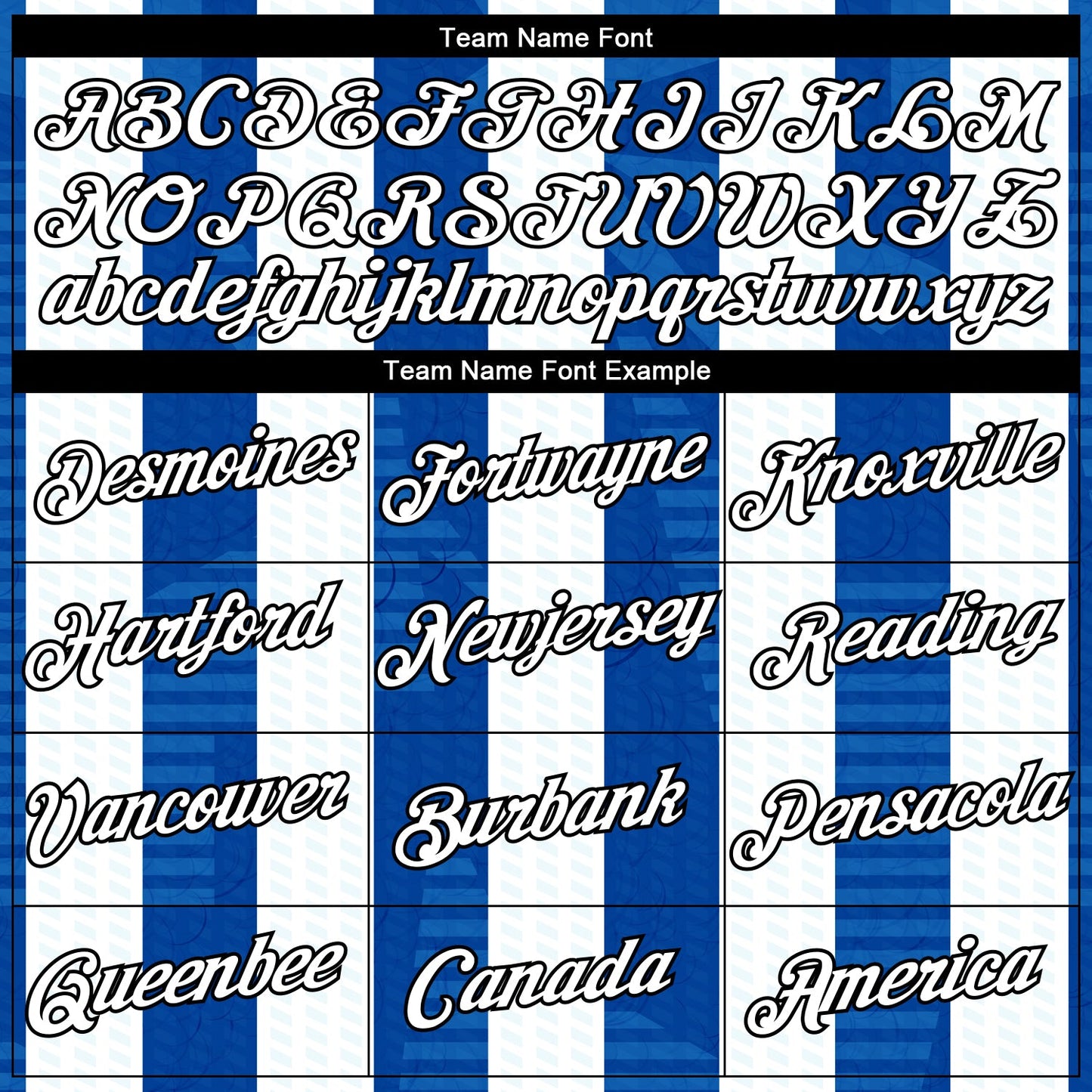 Custom Blue White-Black Vertical Stripe Vintage Style Performance T-Shirt view 3