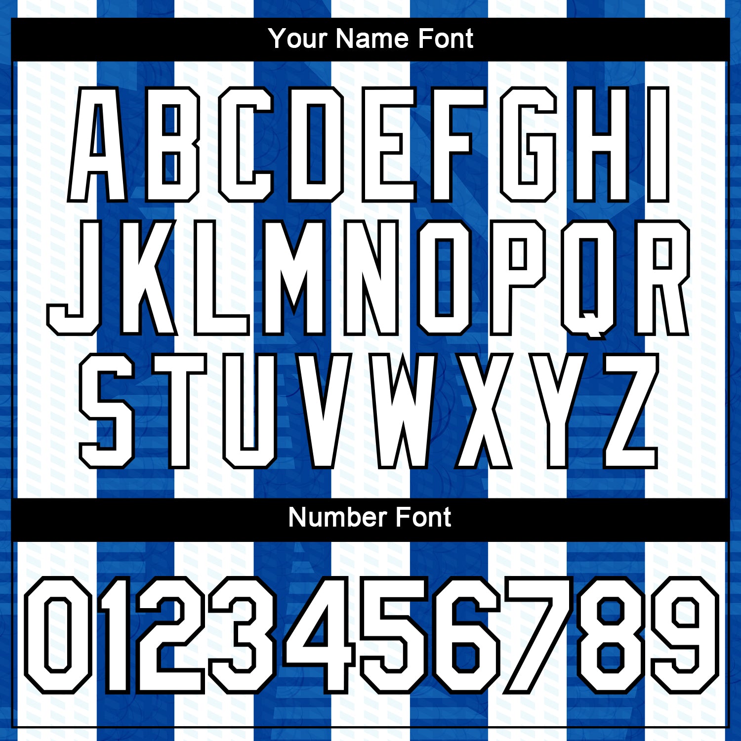 Custom Blue White-Black Vertical Stripe Vintage Style Performance T-Shirt view 4