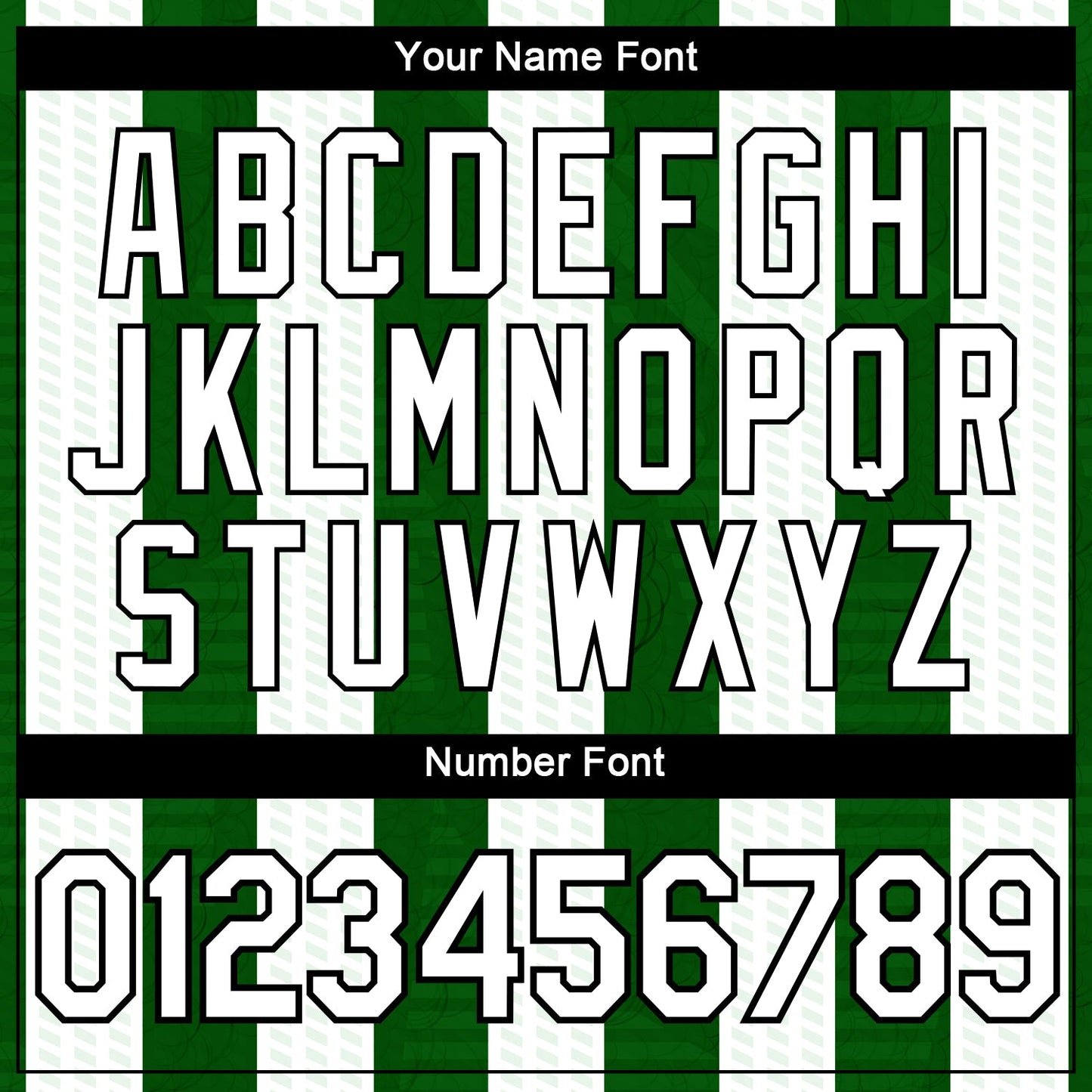 Custom Grass Green White-Black Vertical Stripe Vintage Style Performance T-Shirt view 4