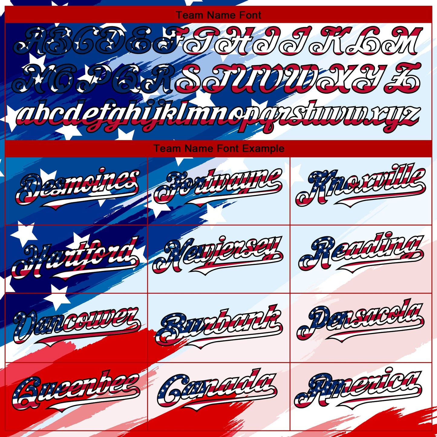 Custom White USA Flag Royal Red-Black 3D American Flag Fashion Authentic Baseball Jersey view 5