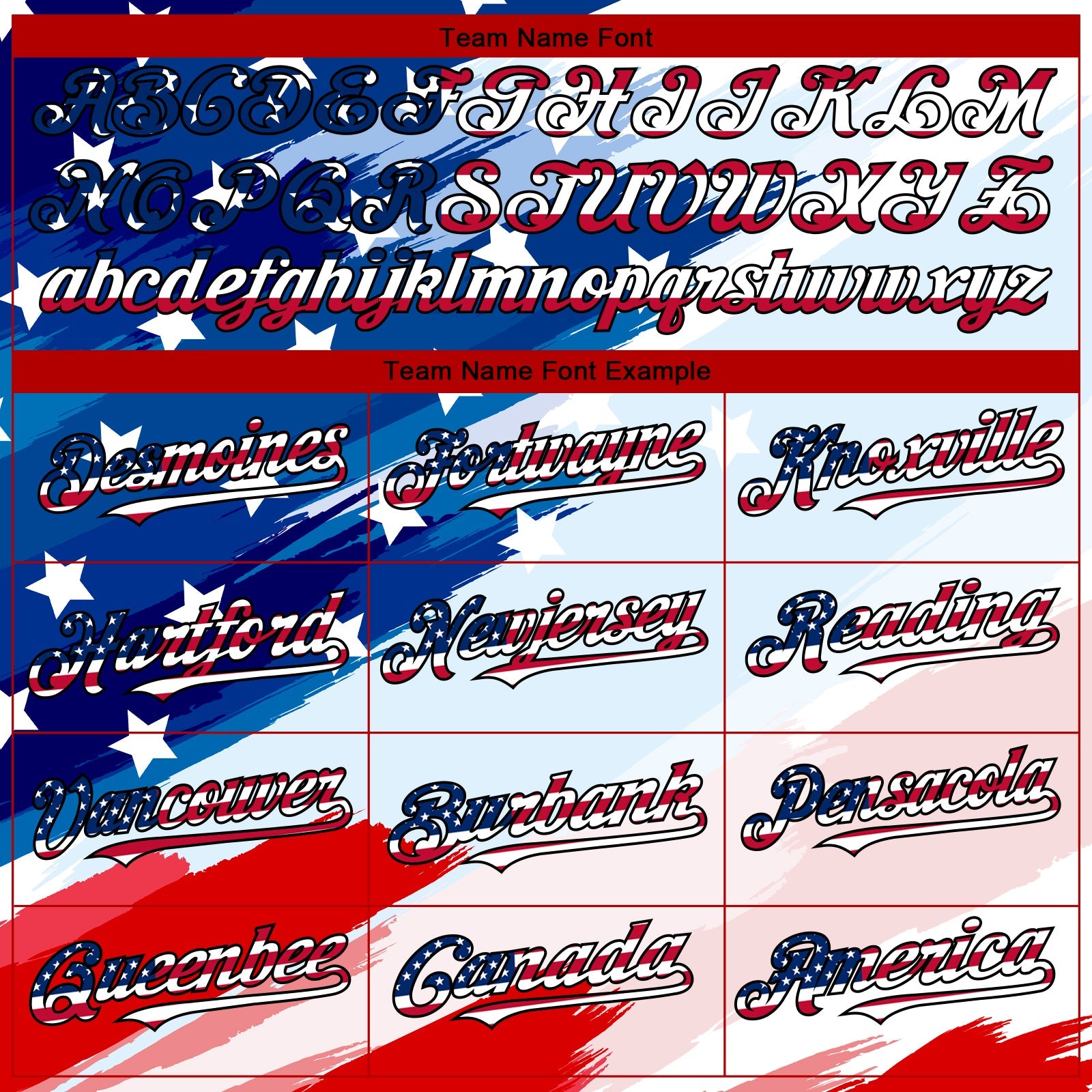 Custom White USA Flag Royal Red-Black 3D American Flag Fashion Authentic Baseball Jersey view 5