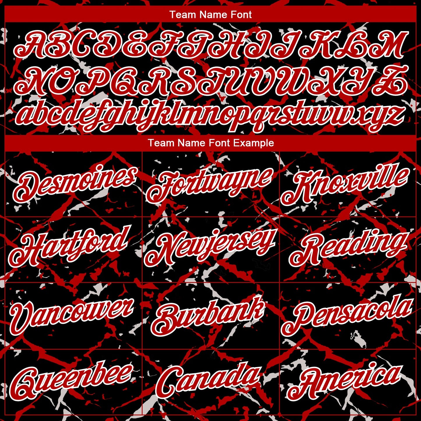Custom Black Red-White Chain Link Cracked Performance T-Shirt view 3